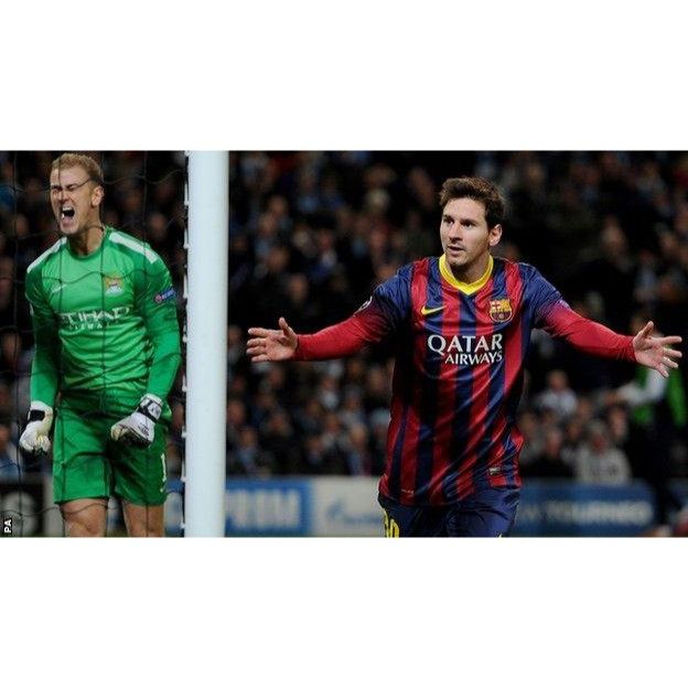 Nike Messi Barcelona 2013 2014 UEFA Long Sleeve Soccer Jersey L Size US L / EU 52-54 / 3 - 10 Thumbnail