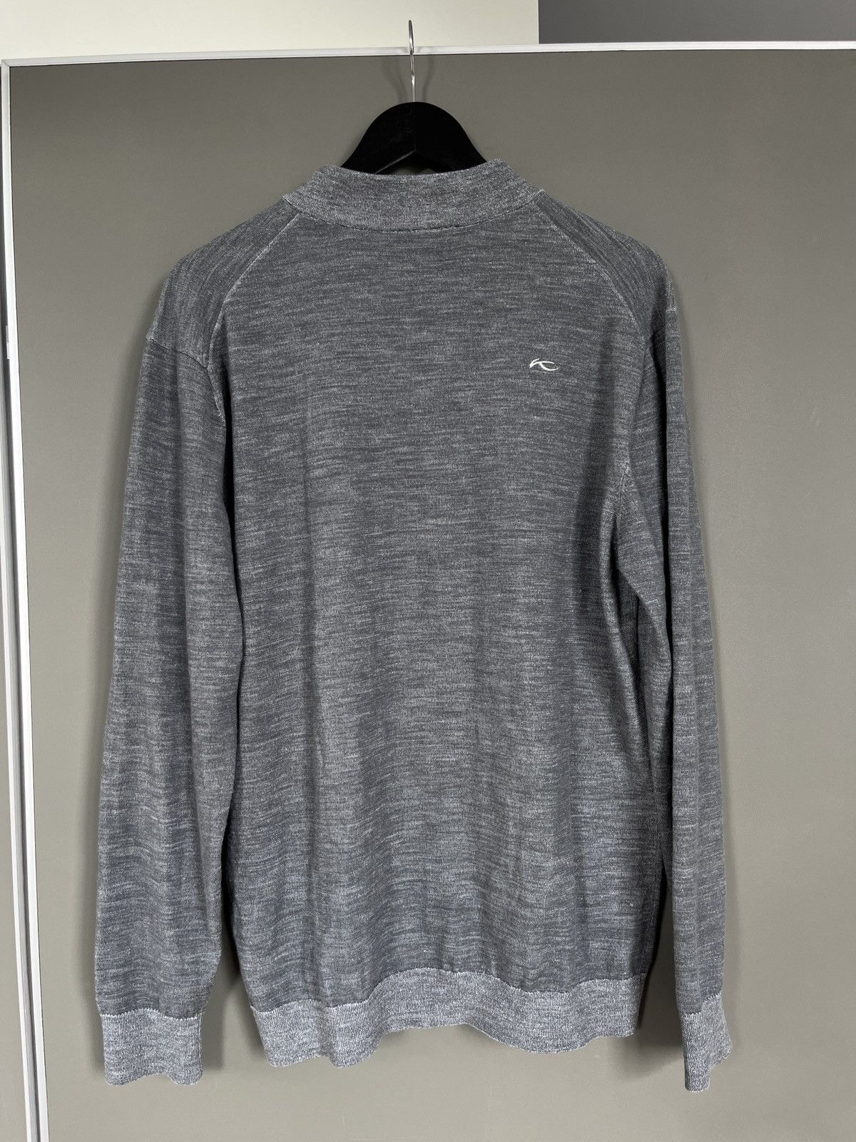 KJUS Kjus Melange Gray Wool Half-Zip Thermo Sweater Size US XL / EU 56 / 4 - 10 Thumbnail