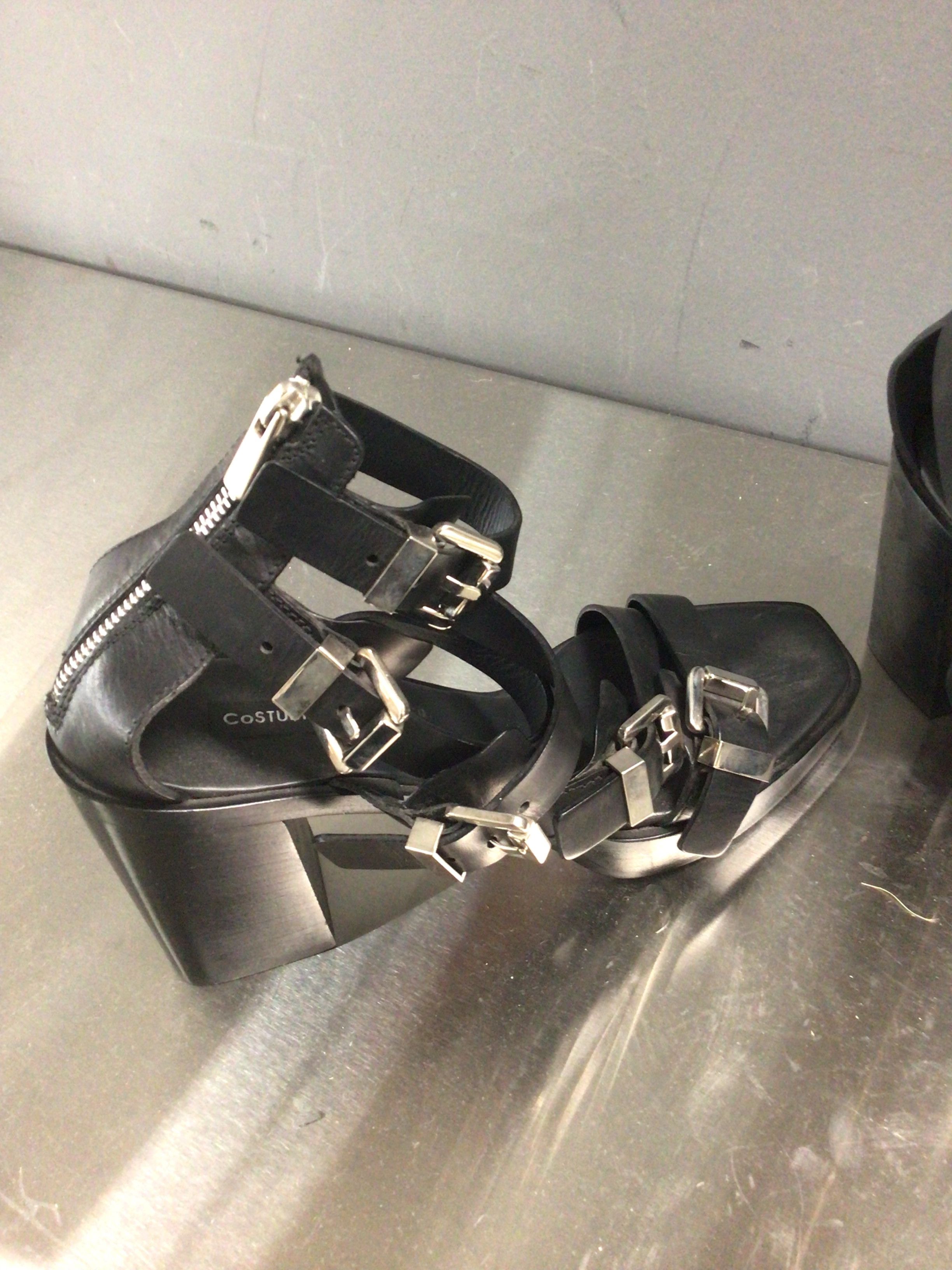 Costume National Costume National Black Sandals Size US 8 / IT 38 - 4 Thumbnail