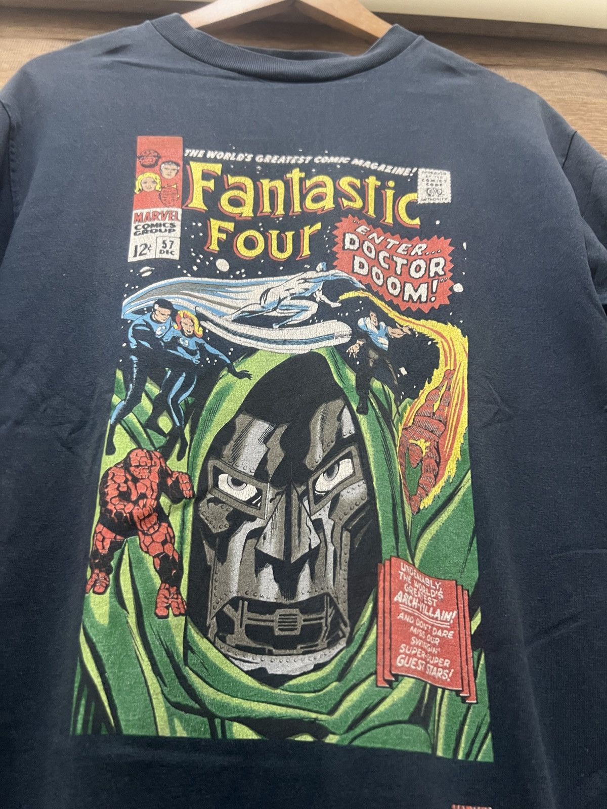 Marvel Comics × Vintage 00s Fantastic Four Enter Doctor Doom Comics Poster Promo Size US L / EU 52-54 / 3 - 3 Thumbnail