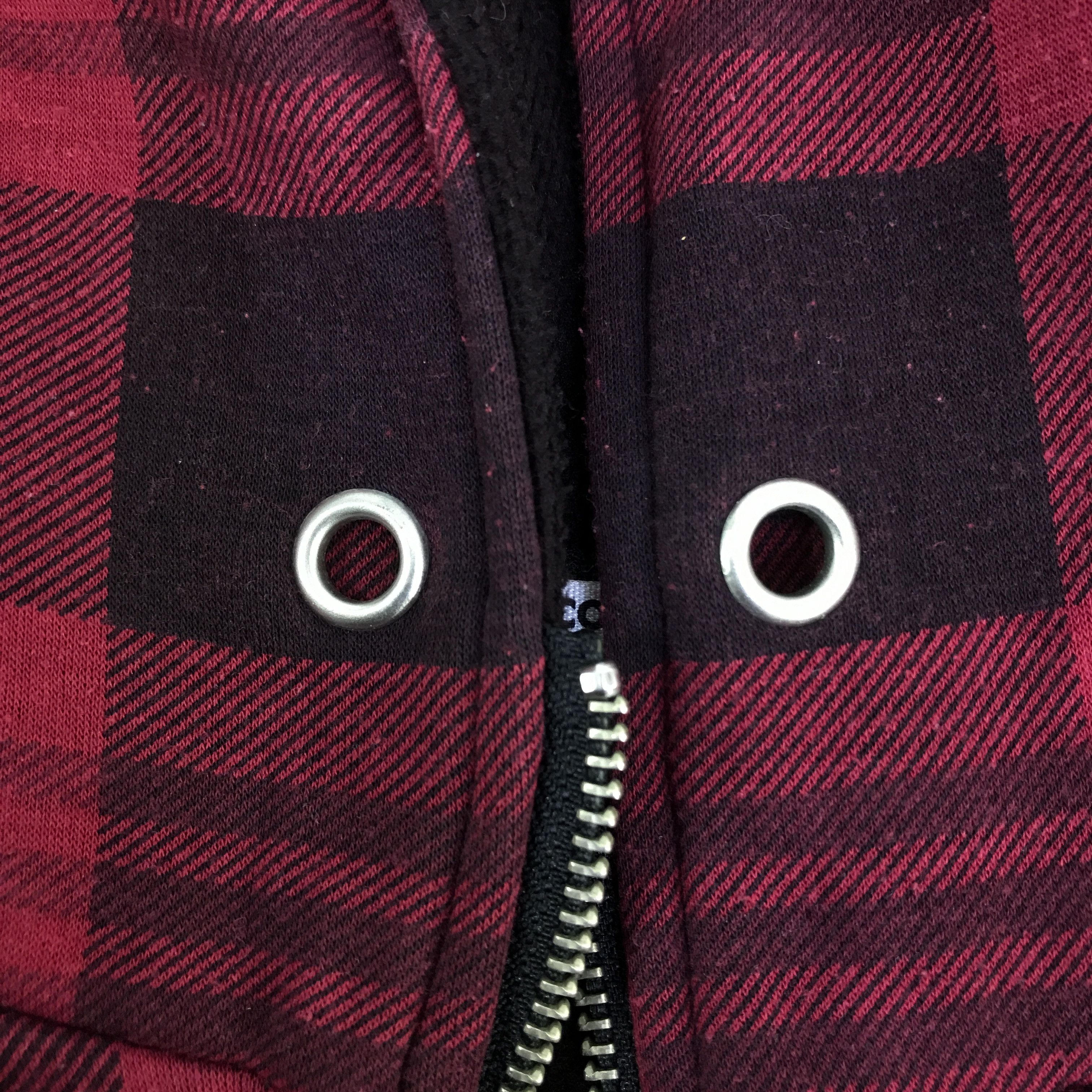 Japanese Brand moco moco jeans tartan hoodies K115B13 Size US M / EU 48-50 / 2 - 11 Thumbnail