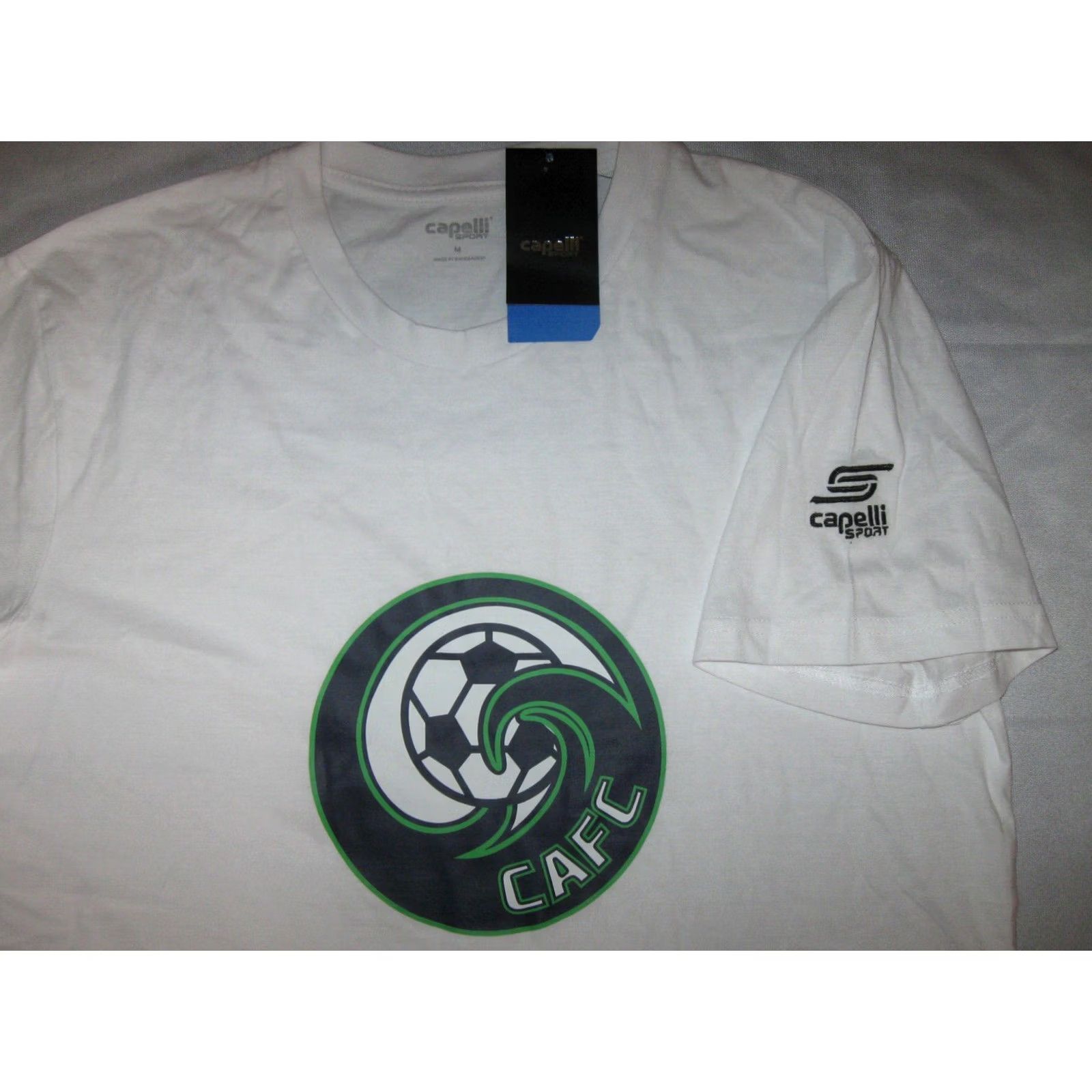 Vintage Capelli Sport Coastal Atlantic Football Club T-Shirt Men M White Logo Streetwear Athletic Fit Caps Size US M / EU 48-50 / 2 - 2 Thumbnail