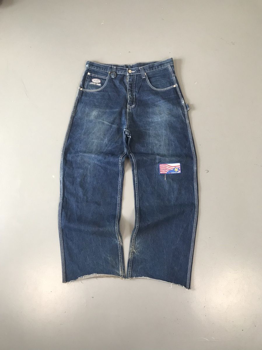 Vintage Vintage Eminem linking park SpellOut denim Size US 35 - 2 Thumbnail