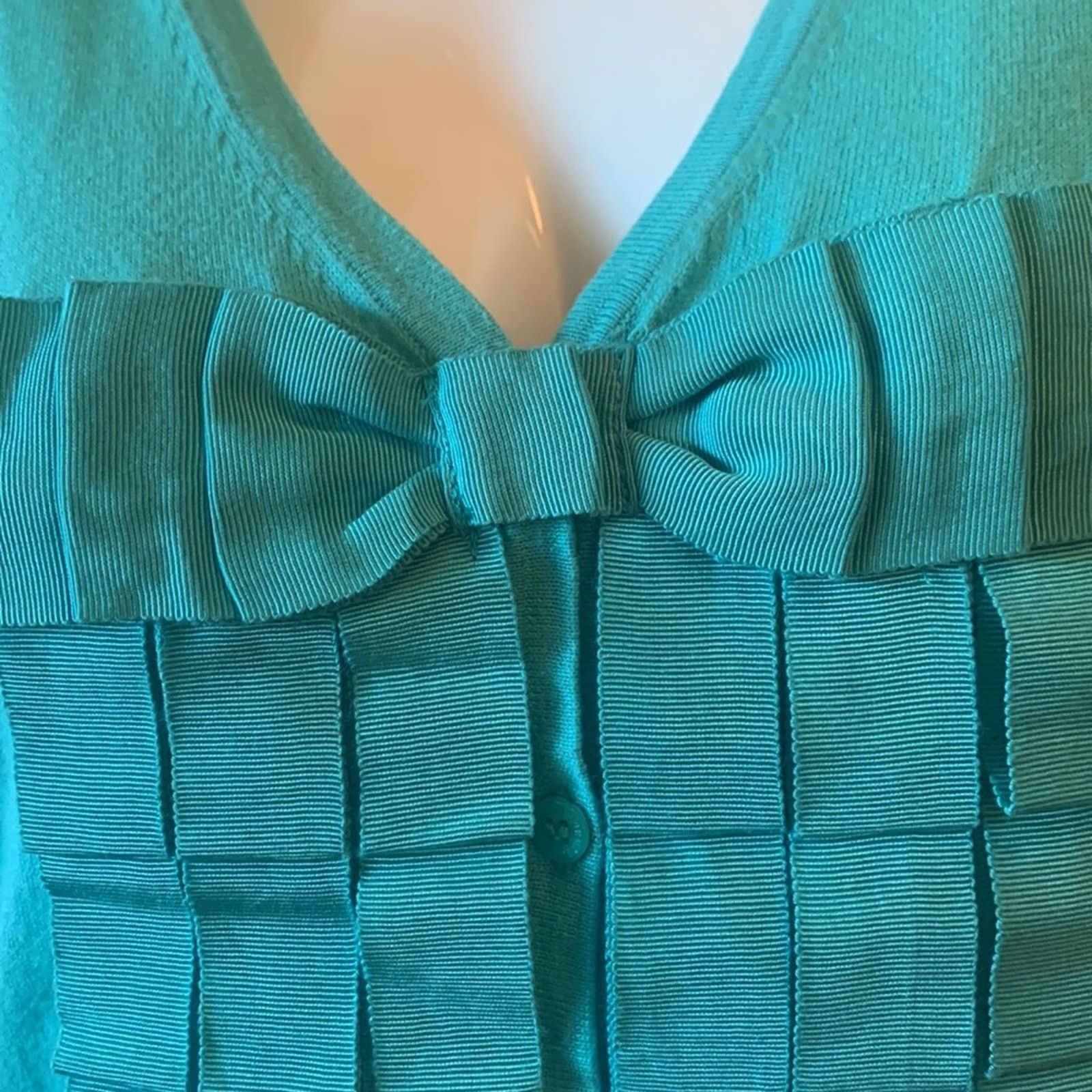 Ted Baker Ted Baker Mint Green Cardigan multiple bows embellishment Size S / US 4 / IT 40 - 2 Thumbnail
