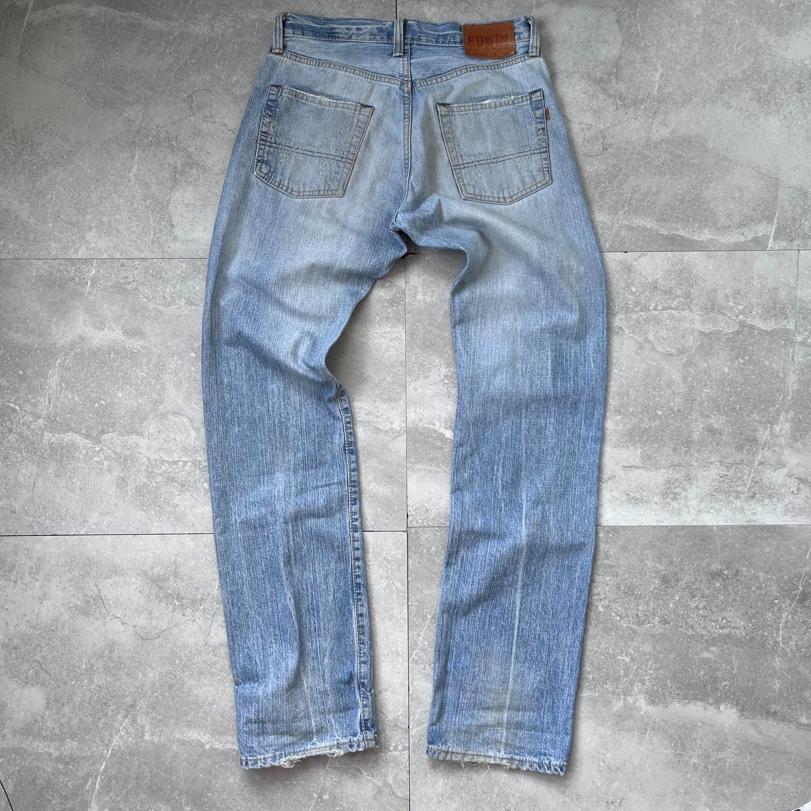 Edwin Edwin Selvedge Jeans – Light Wash – 28x33 – Japanese Denim Size US 28 / EU 44 - 2 Thumbnail