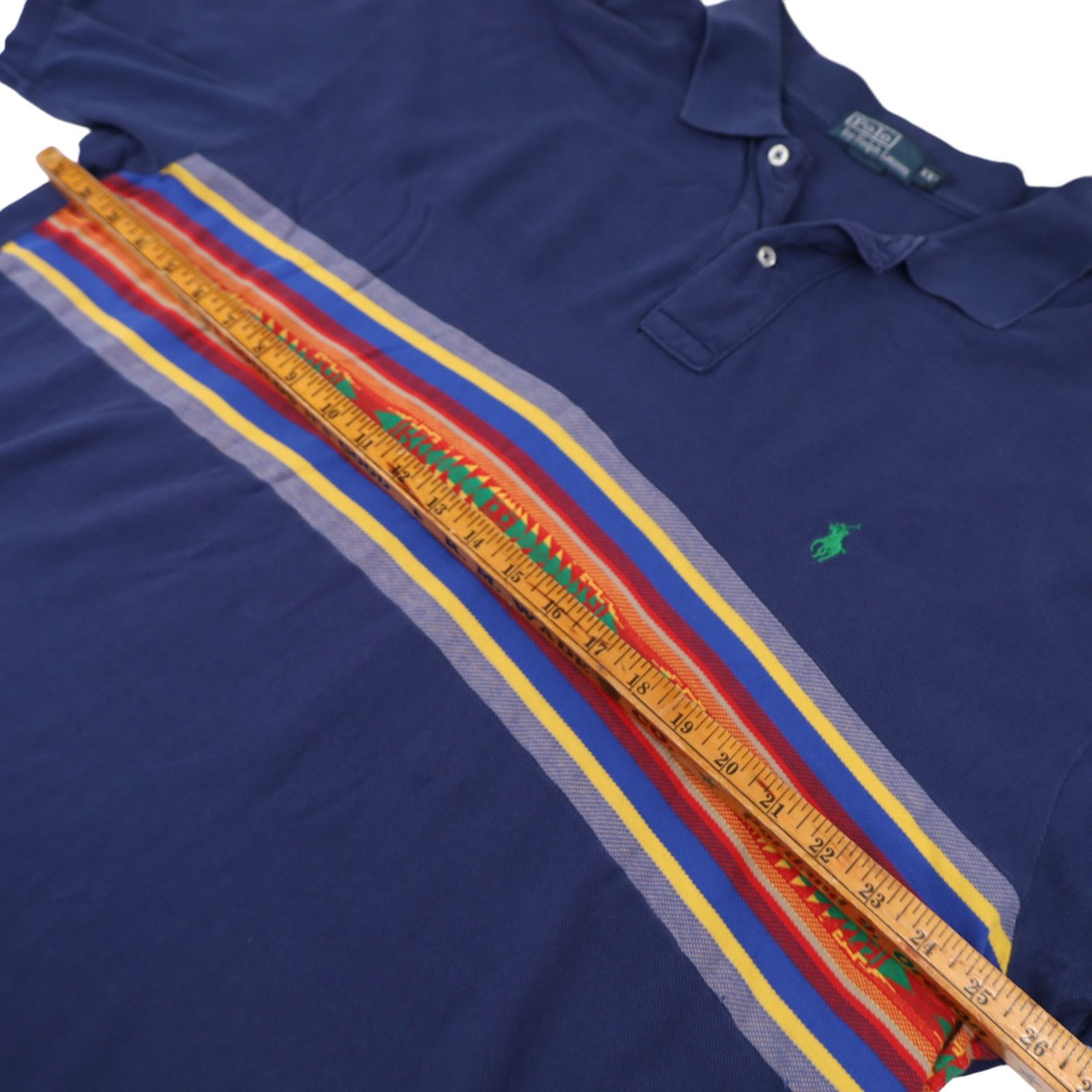 Polo Ralph Lauren × Vintage Vintage Polo Ralph Lauren Aztec Pattern Polo Shirt Size US XXL / EU 58 / 5 - 8 Thumbnail