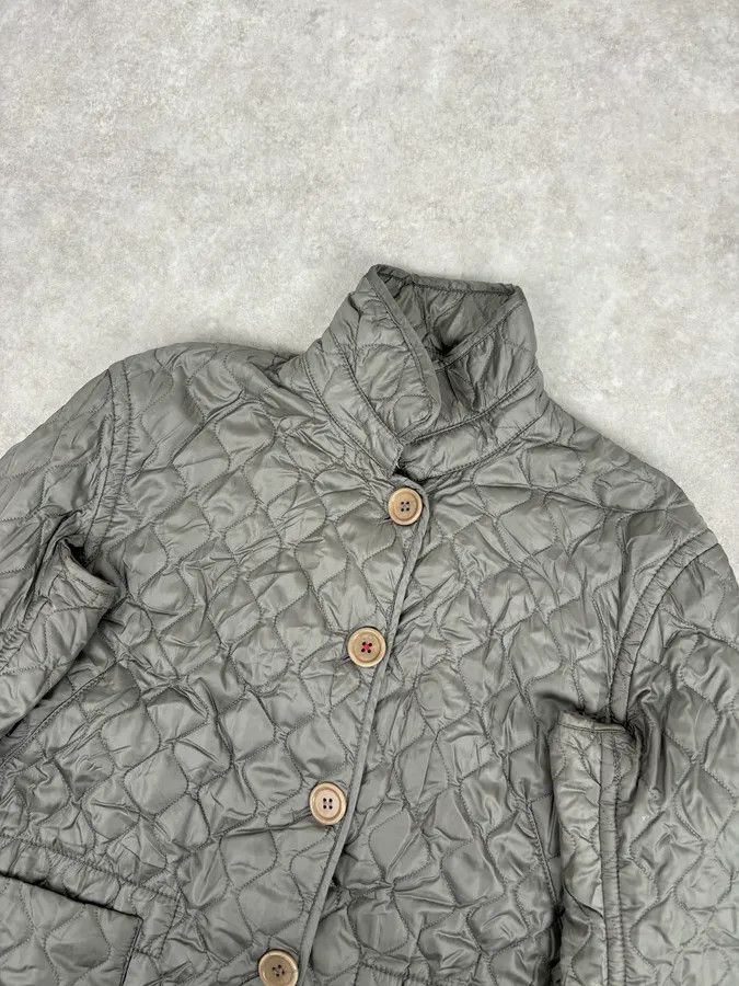 Prada 2000s Prada Khaki Nylon Quilted Puffer Jacket Size M / US 6-8 / IT 42-44 - 4 Thumbnail
