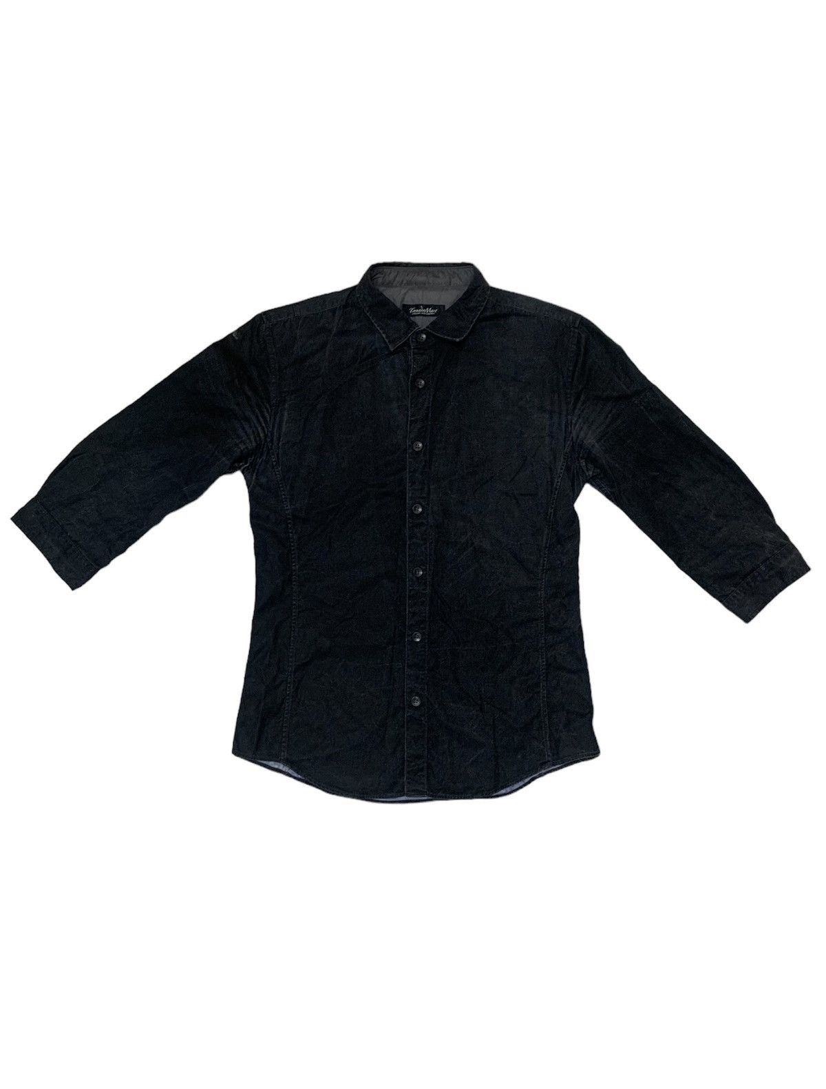 image of Archival Clothing x Tornado Mart Button Up Flora Tornado Mart in Black, Women's (Size Medium)