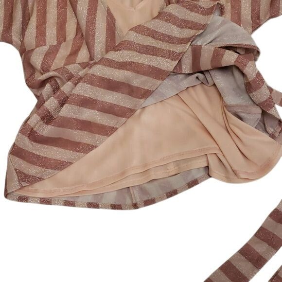 Anthropologie × Eva Franco Anthropologie Eva Franco Streetwater Wrap Top Striped Pink S Size S / US 4 / IT 40 - 9 Thumbnail