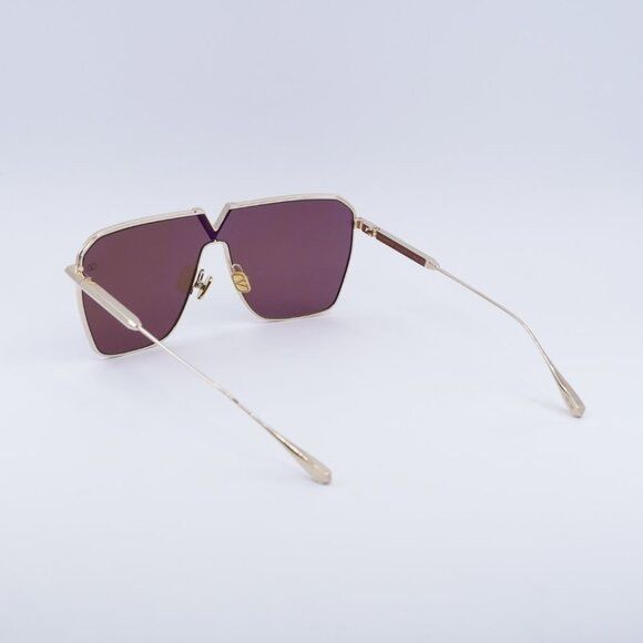 Valentino Valentino V-GOLDSHIELD VLS-137B Sunglasses Light Gold Shield Size ONE SIZE - 3 Thumbnail