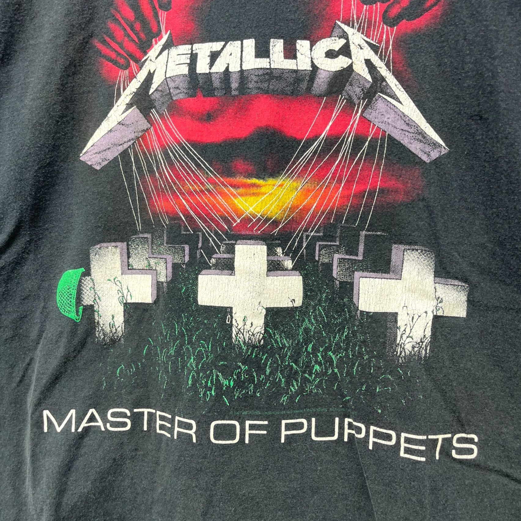 Vintage VINTAGE Metallica Master of the Puppets T Shirt XL Men Black Shirt XL Mens Vintage 90s Concert Lead Guitar Band T-Shirt Size US XL / EU 56 / 4 - 3 Thumbnail