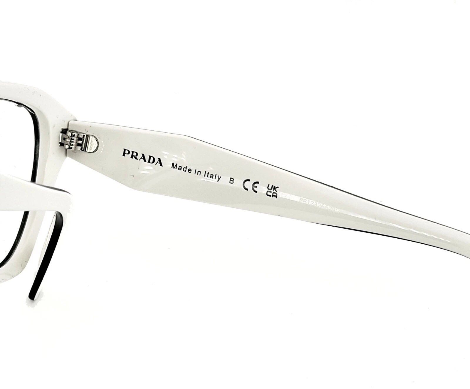 Prada PRADA SYMBOLE PR14ZV White Black Triangle Eyeglass 14ZV 14Z Size ONE SIZE - 7 Thumbnail