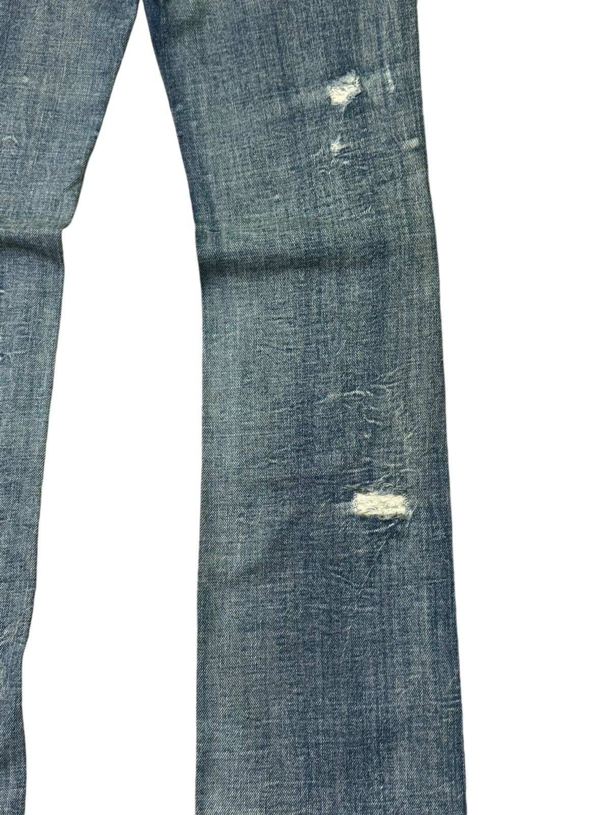 Hysteric Glamour FLARE DIESEL INDUSTRY COW LEATHER LOW RISE DENIM Size US 29 - 14 Thumbnail