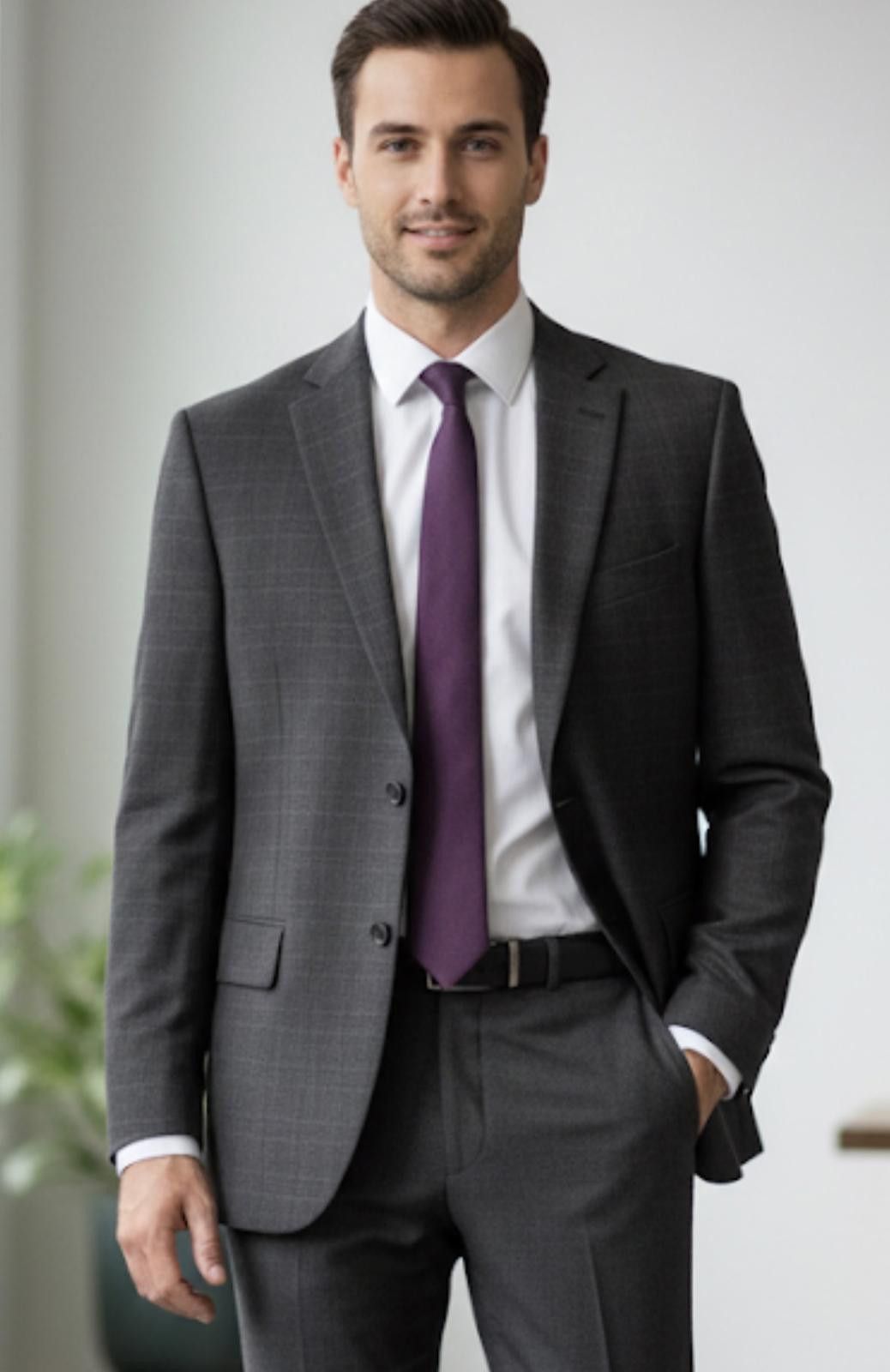 Jos. A. Bank Jos. A. Bank Men's Dark Gray Blazer Suit Jacket 42L Size 42L - 1 Thumbnail