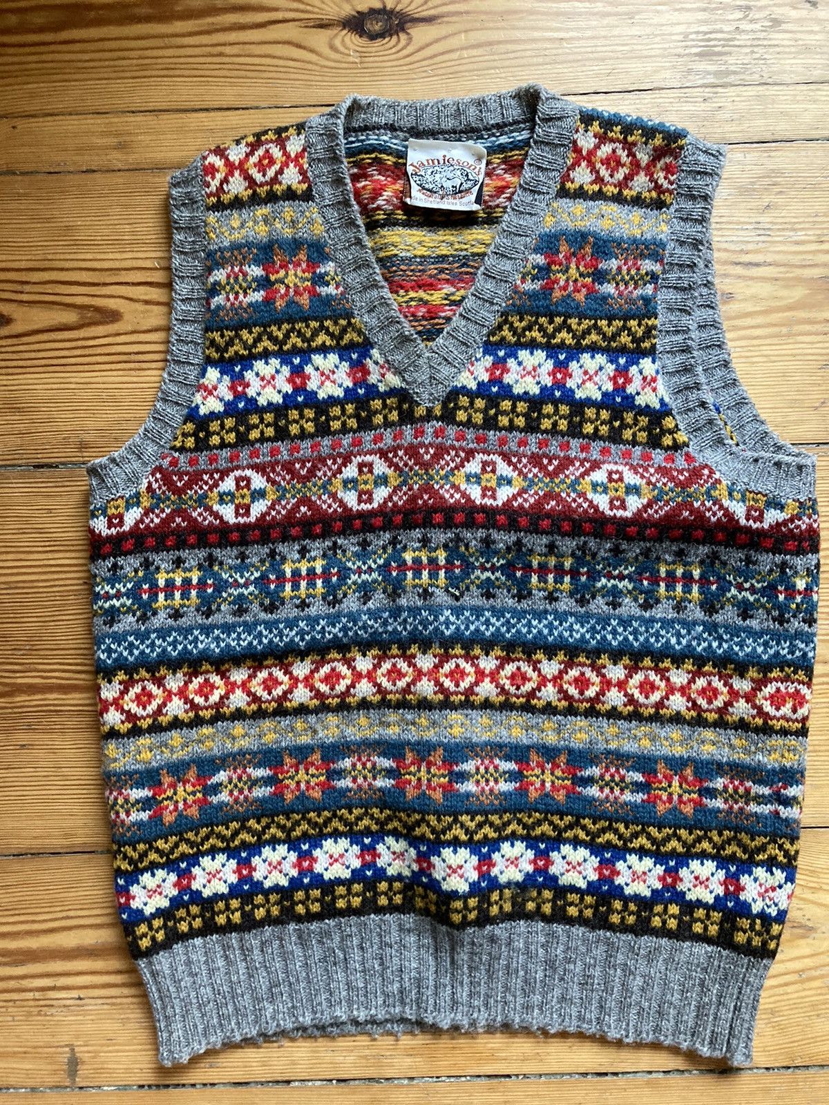 Jamiesons Of Shetland Fair Isle V-Neck Vest | Grailed