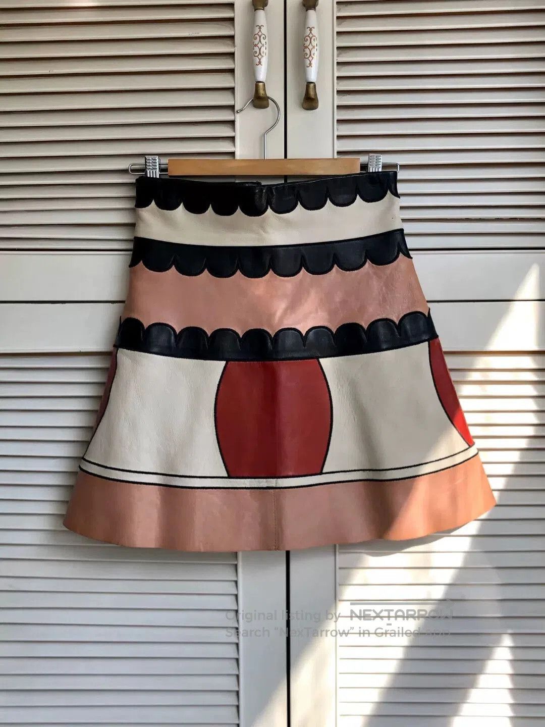 Valentino Red Valentino Leather Mini Skirt. Size US 38 / EU 54 - 1 Thumbnail