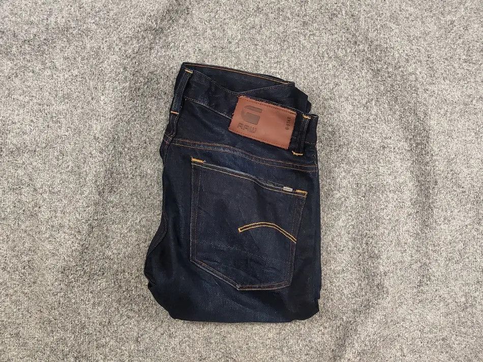 G-Star G Star Raw 3301 tapered dark wash Denim Jeans Vintage Style Size US 32 / EU 48 - 1 Thumbnail