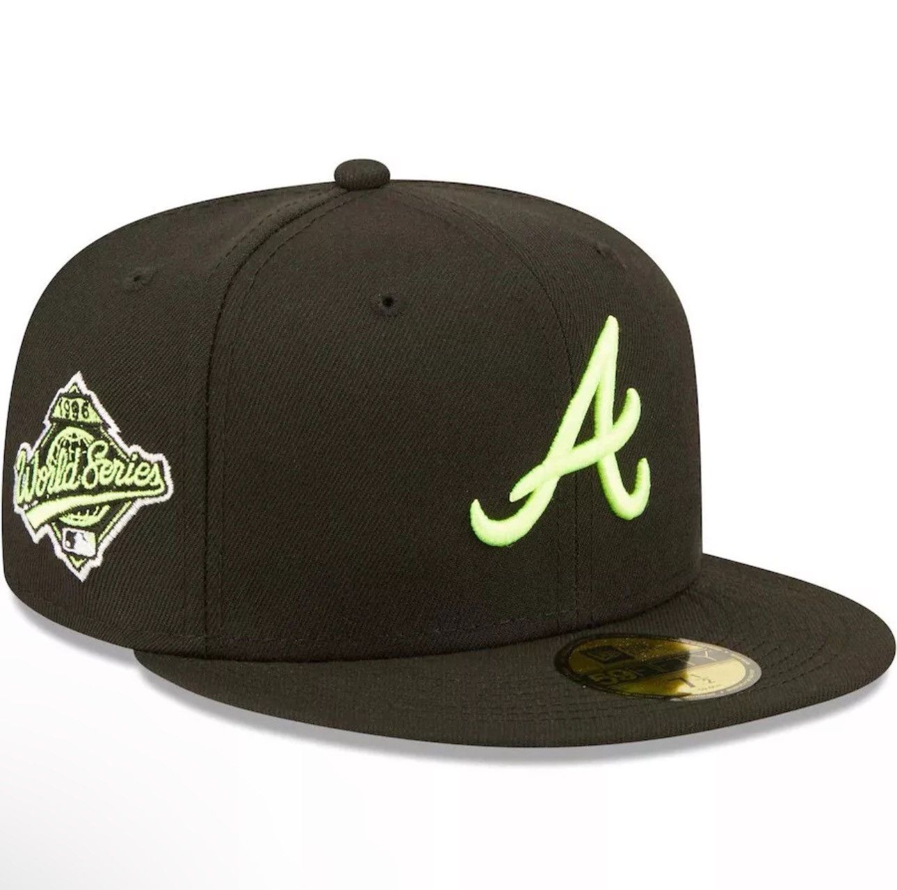 New Era Atlanta Braves New Era 59Fifty 1995 World Series Patch Hat 7 Size ONE SIZE - 3 Thumbnail