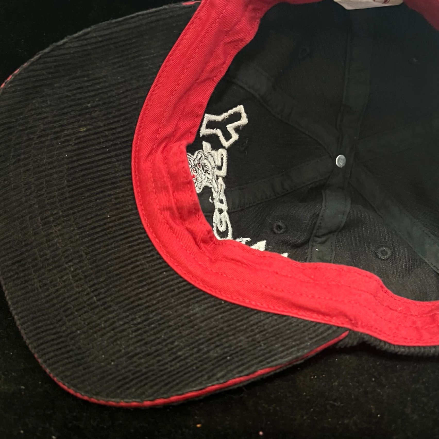 Disney VINTAGE Disney Mickey Mouse Corduroy Hat Adult Black Adjustable Hat Size ONE SIZE - 4 Thumbnail