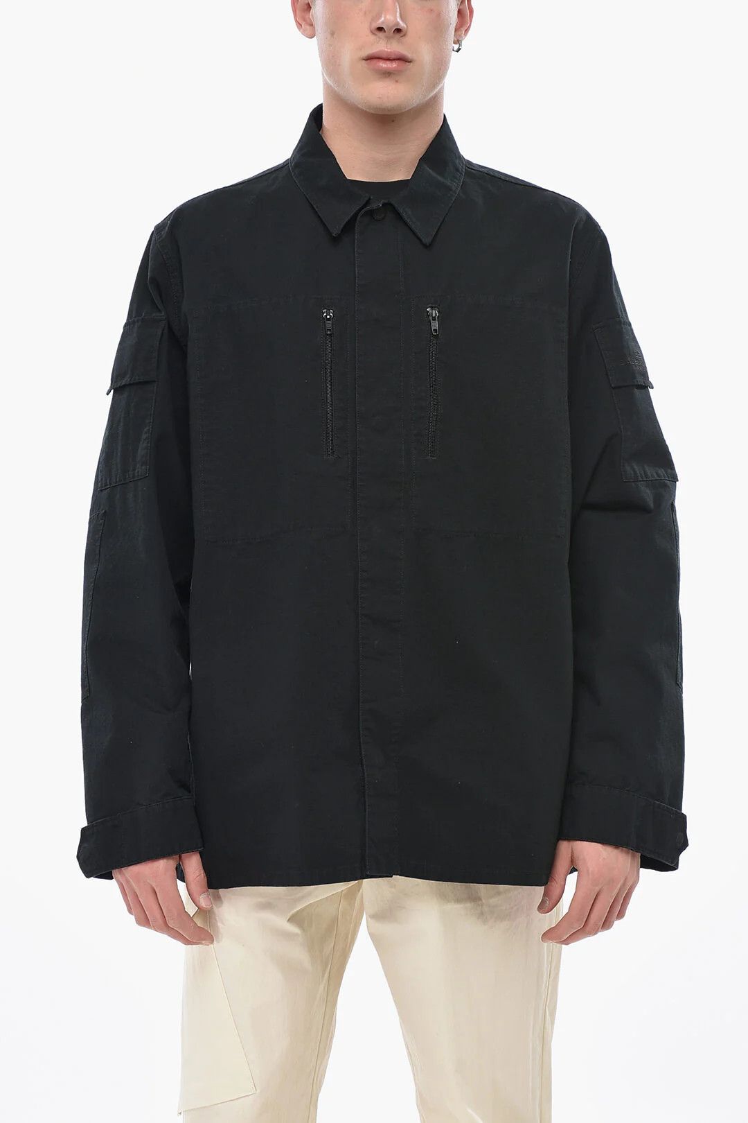 Balenciaga og1mm0426 Checked Ripstop Overshirt in Blue Size US M / EU 48-50 / 2 - 1 Thumbnail