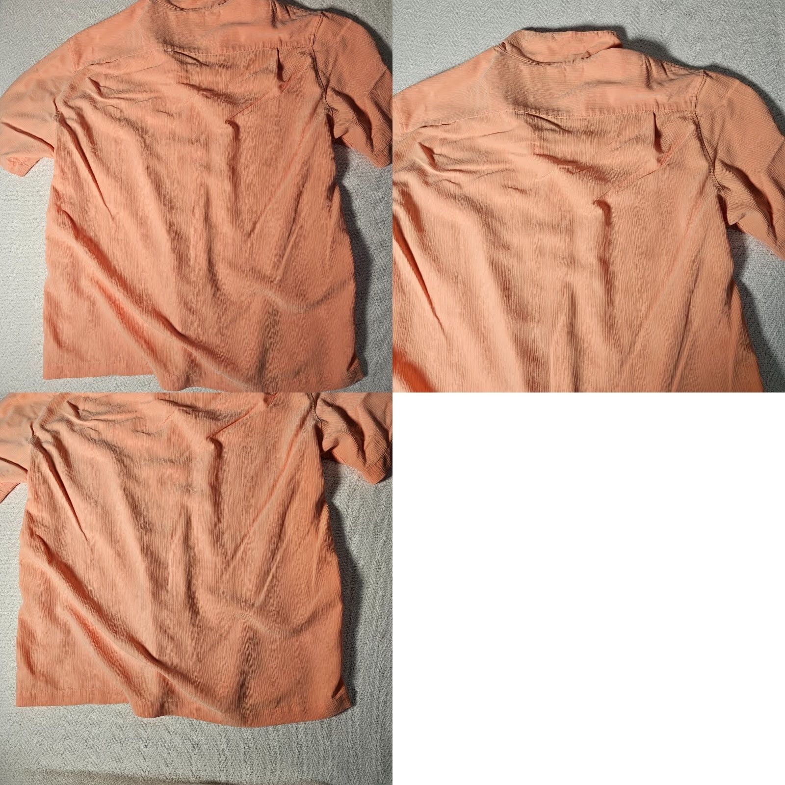 Vintage Caribbean Mens Hawaiian Tropical Short Sleeve Shirt Size XL Orange Textured Size US XL / EU 56 / 4 - 8 Thumbnail