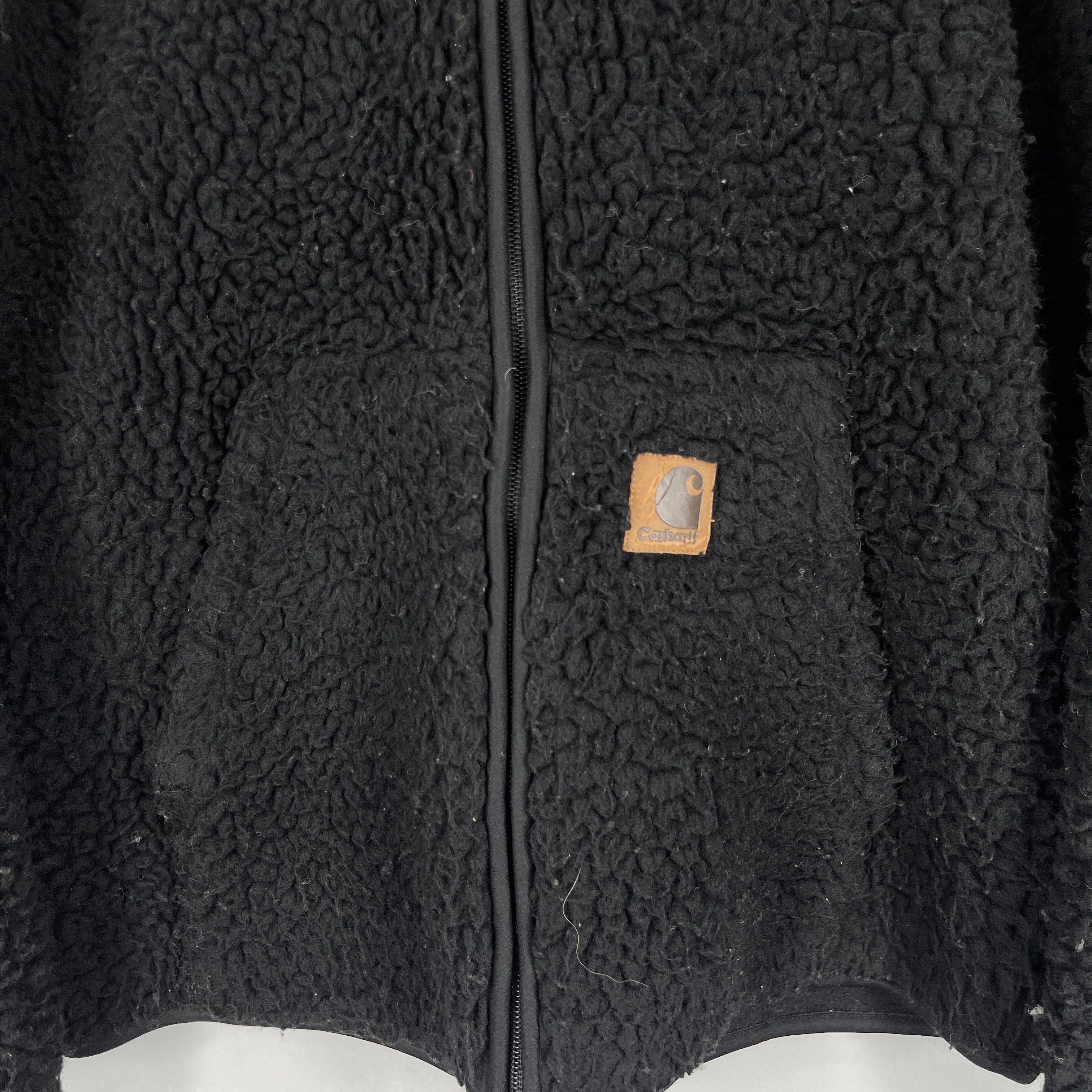 Carhartt Vintage CARHARTT Deep Pile Fleece Zip Up Hoodie Size US M / EU 48-50 / 2 - 2 Thumbnail