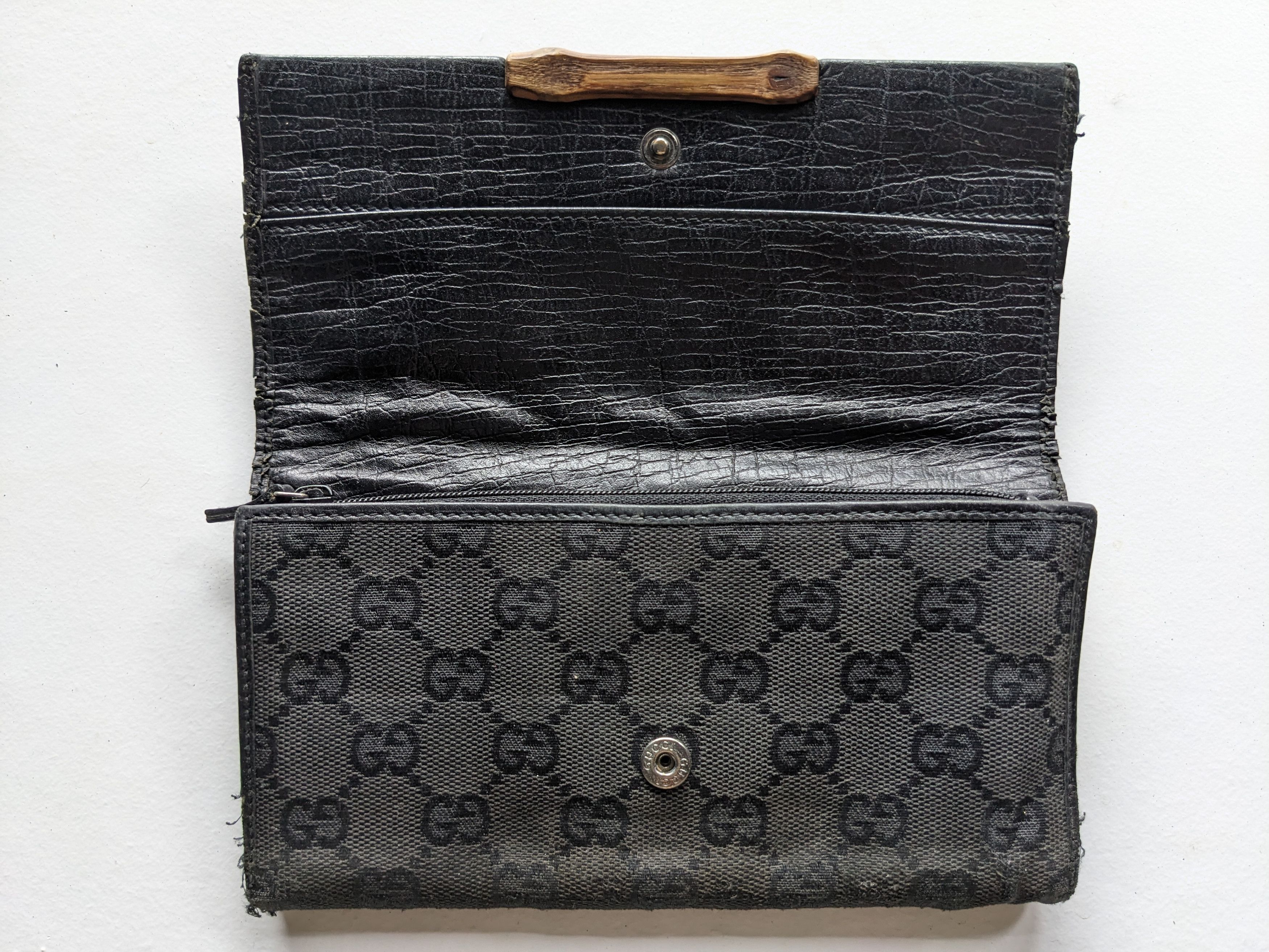 Gucci Vintage Gucci Bambo monogram long wallet Size ONE SIZE - 2 Thumbnail