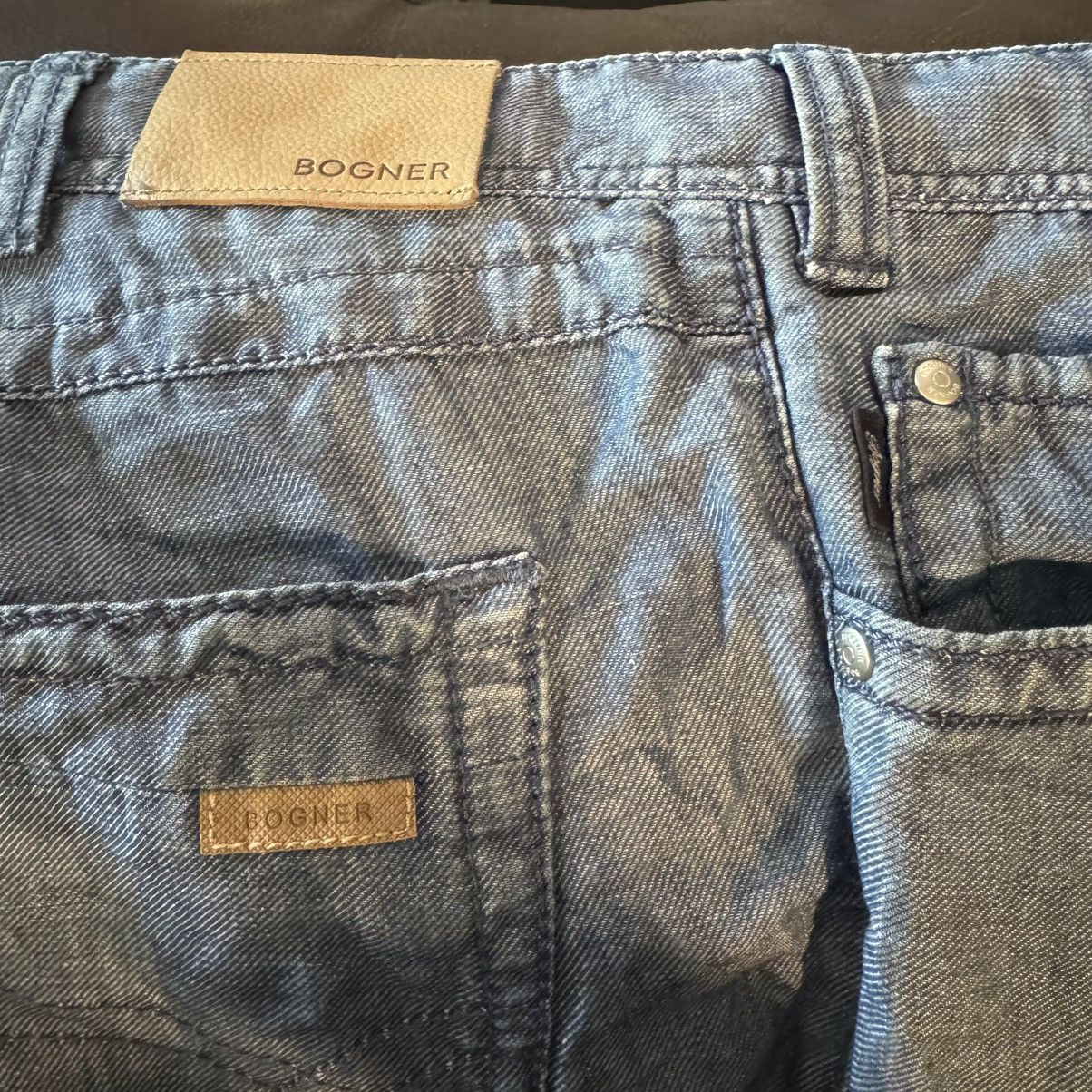 Bogner Blue Bogner Cotton/Linen Denim Jeans Pants Size 42 / EU 56 Size US 42 / EU 58 - 3 Thumbnail