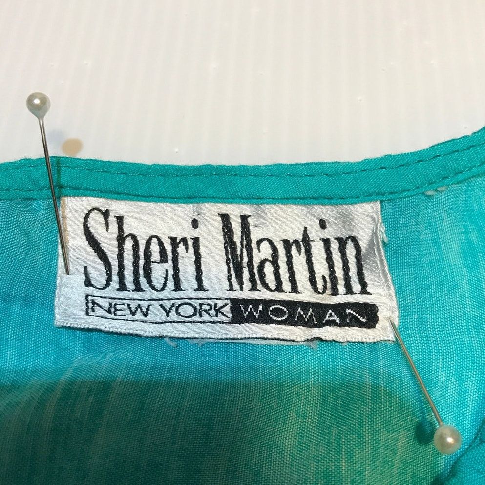 Other Sheri Martin Vintage Tropical Scoop Neck Shift Maxi Dress Size XL / US 12-14 / IT 48-50 - 3 Thumbnail