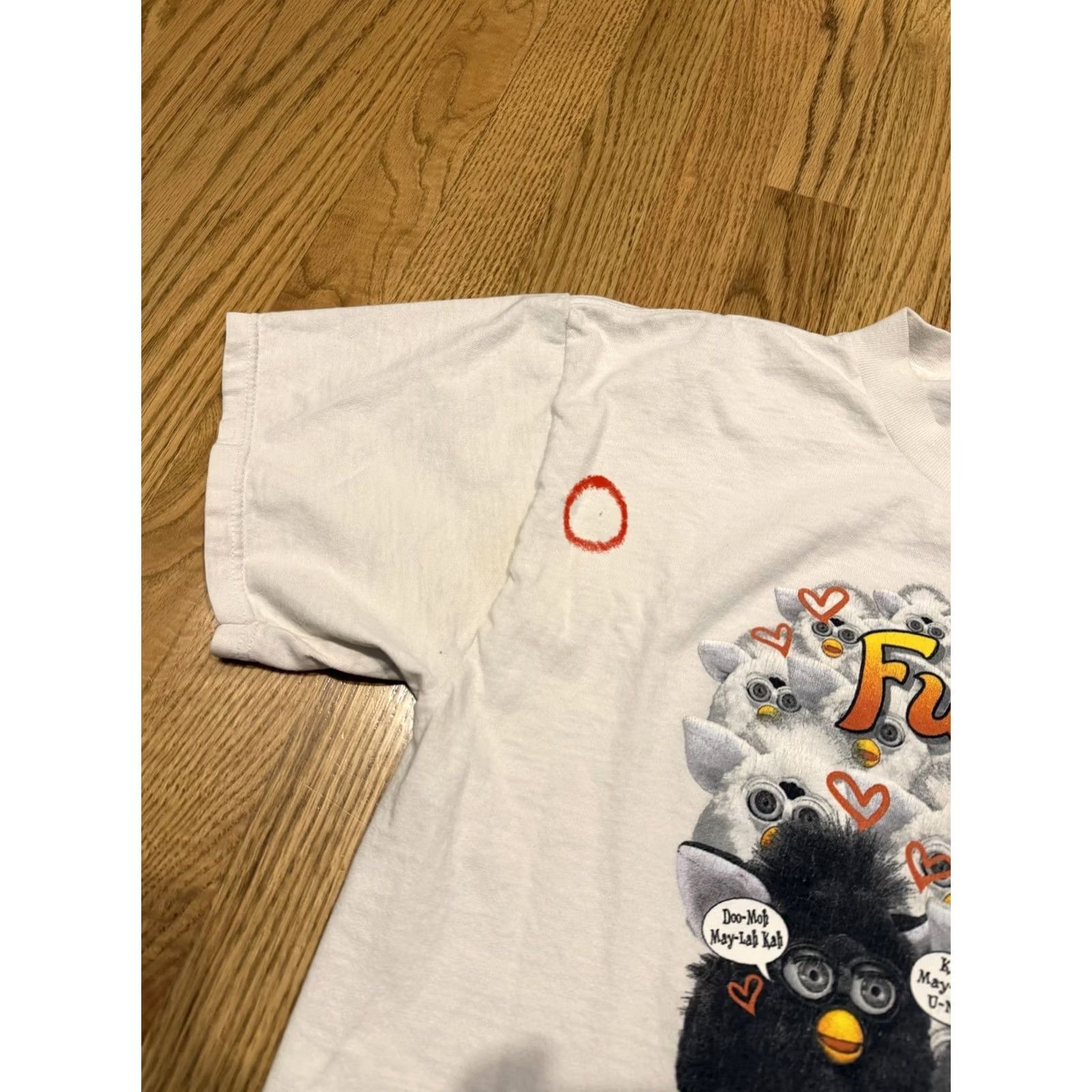 Vintage VINTAGE Furby T-Shirt Men’s L 90s White Crew Neck Short Sleeve Graphic Print Tiger Electronics 1990-1999 Mens Size US L / EU 52-54 / 3 - 2 Thumbnail