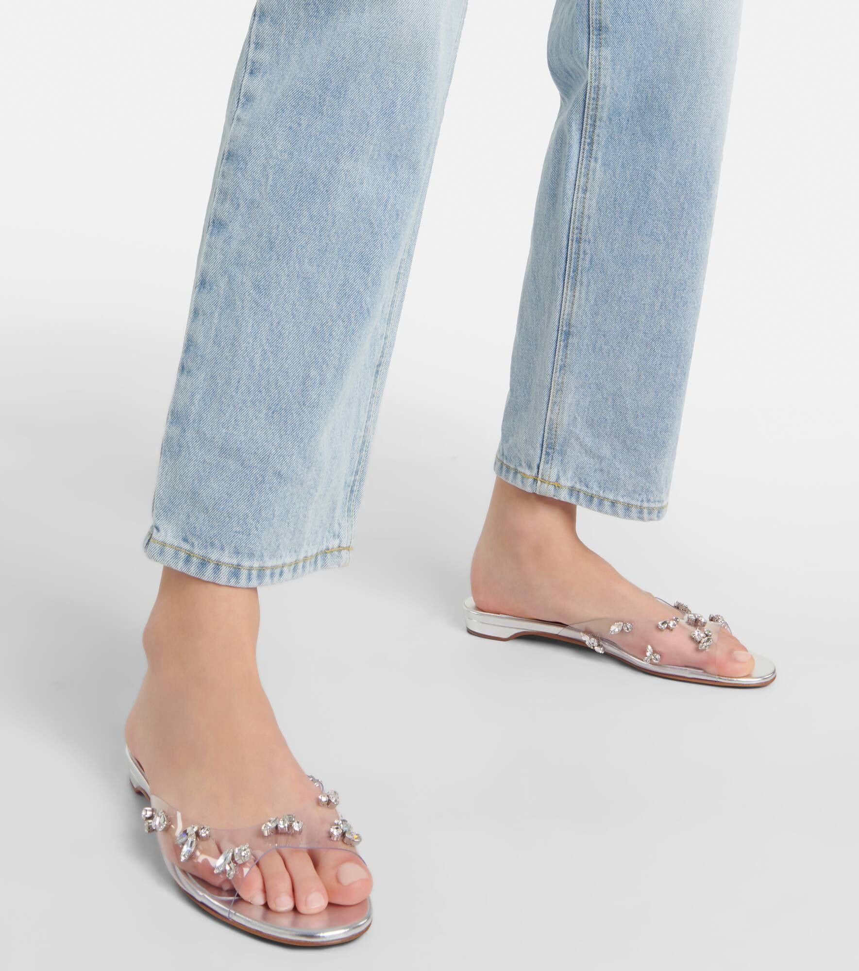Christian Louboutin o1s1wg110125 Degraqueenie Slides in Transparent Size US 8 / IT 38 - 5 Thumbnail
