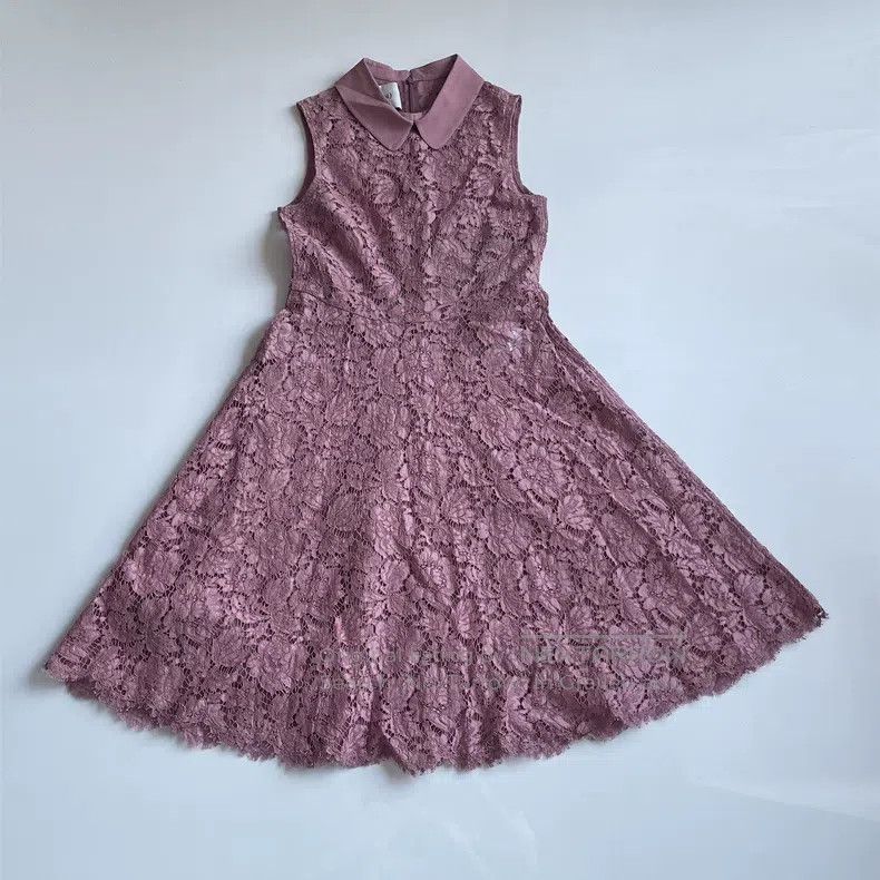 Valentino Valentino Pink lace dress Size L / US 10 / IT 46 - 1 Thumbnail