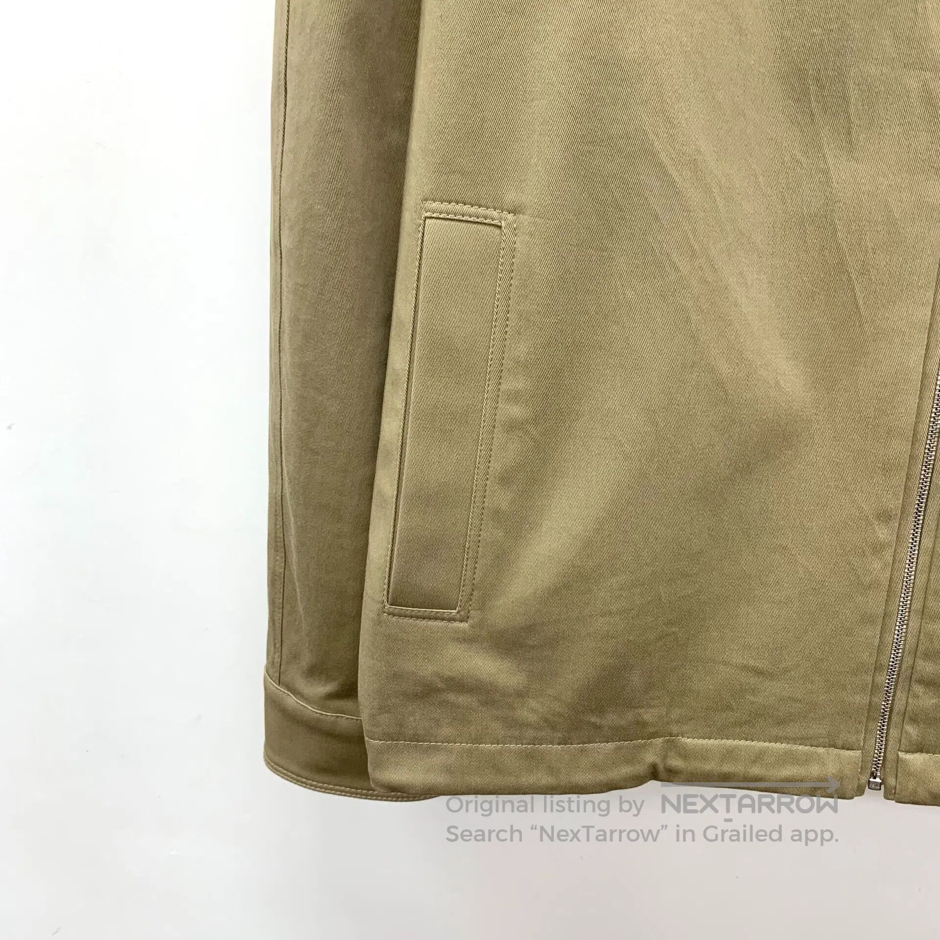Fendi FENDI Khaki logo lapel cotton zipper jacket| Size US L / EU 52-54 / 3 - 4 Thumbnail