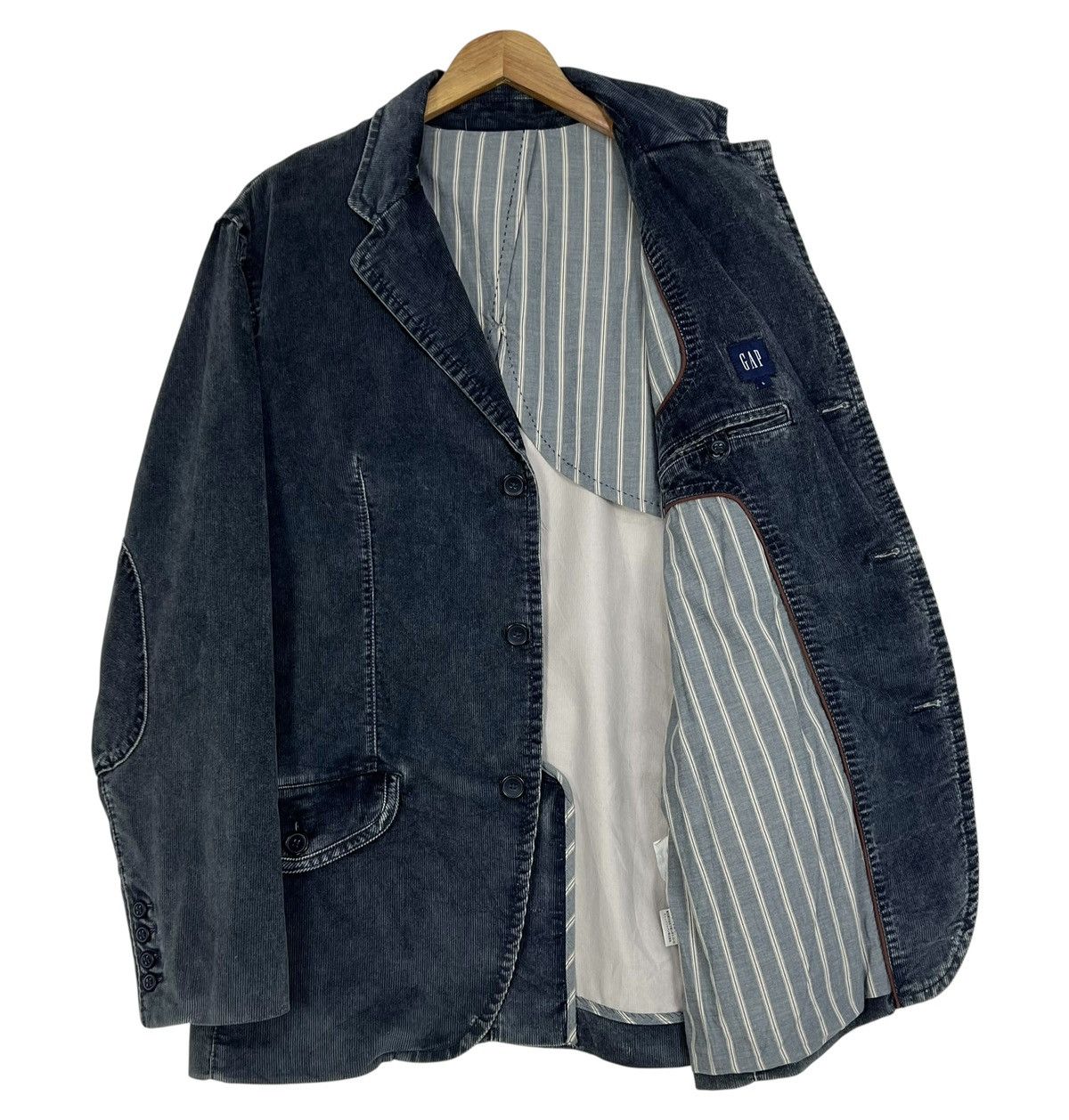 Gap GAP Vintage Washed Navy Corduroy Jacket Size US L / EU 52-54 / 3 - 3 Thumbnail