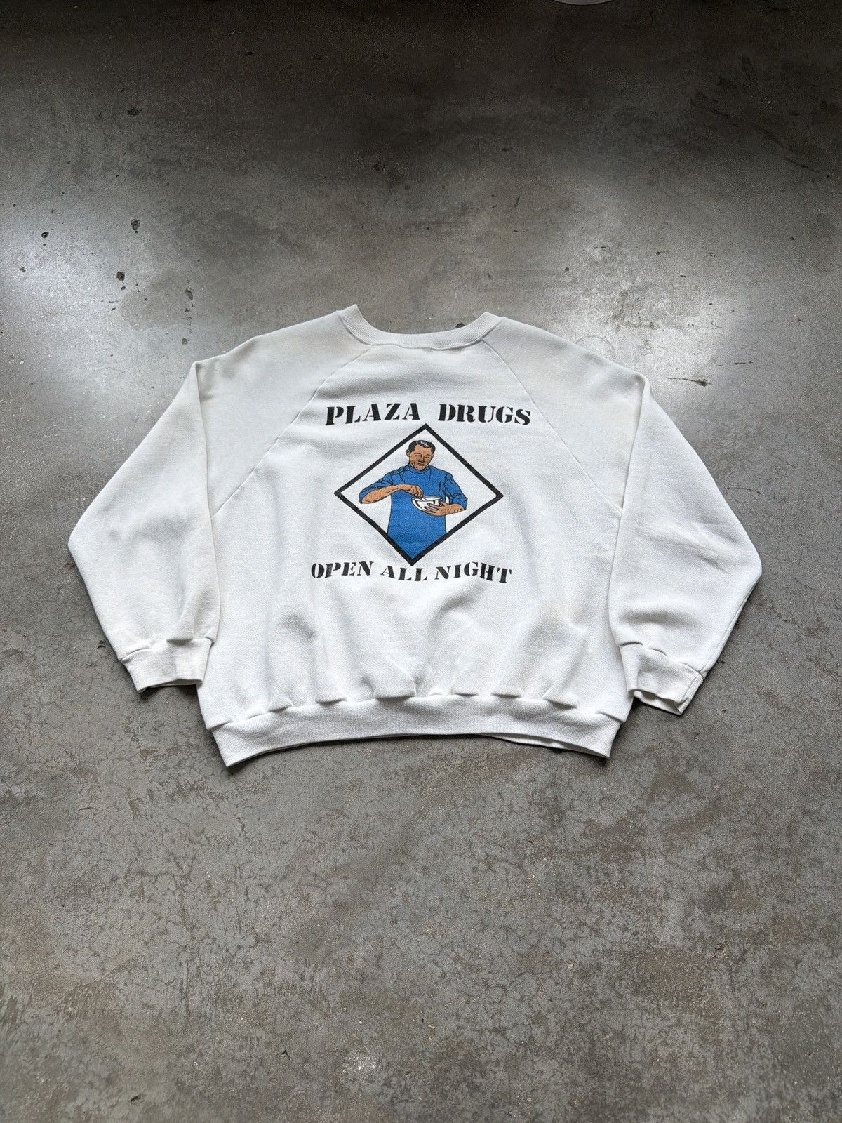 Vintage Vintage Plaza Drugs Atlanta Boxy Sweater Size US L / EU 52-54 / 3 - 1 Thumbnail