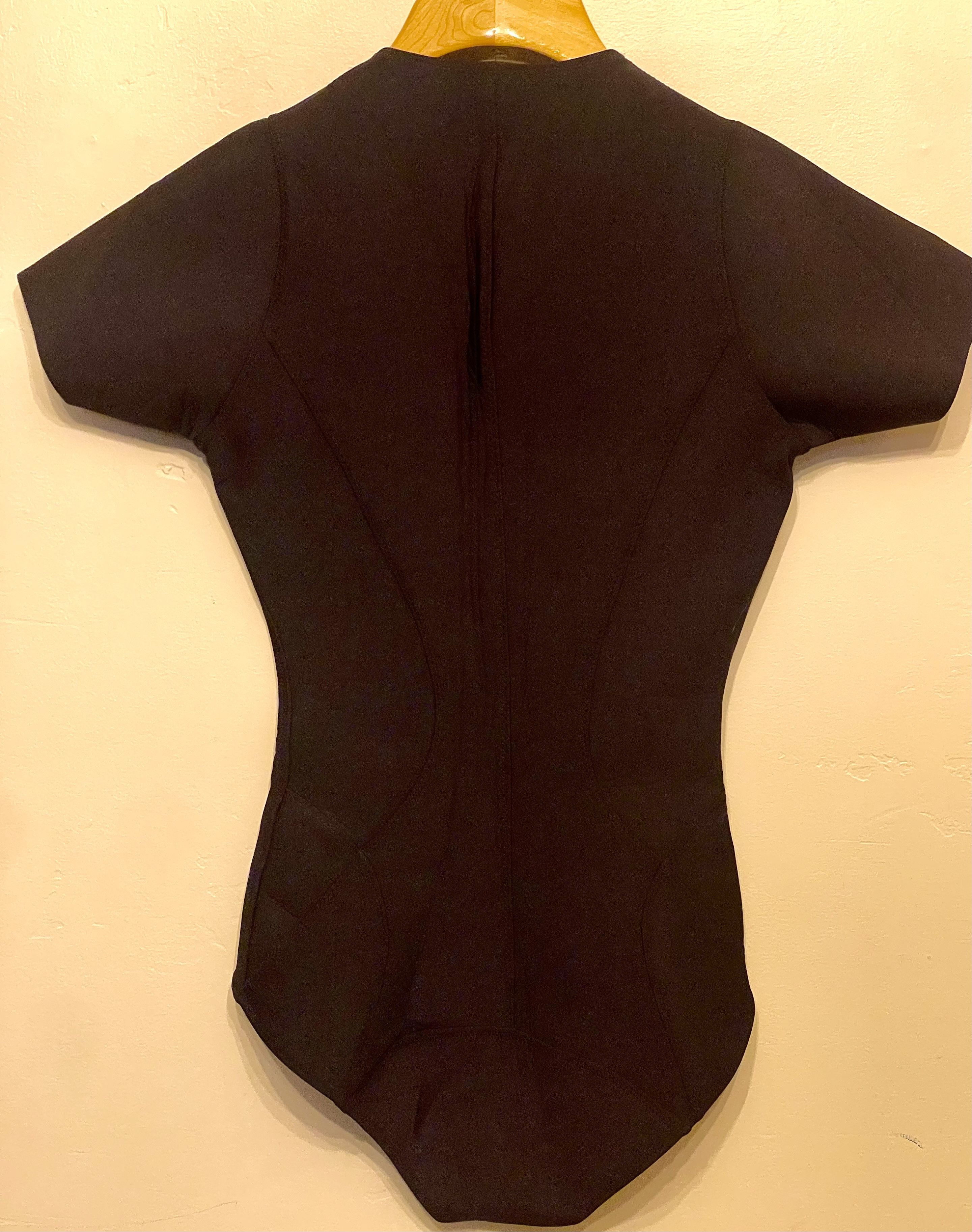 Lisa Marie Fernandez THE FARRAH MAILLOT in 1.5mm BLACK RUBBERIZED NEOPRENE Size S / US 4 / IT 40 - 3 Thumbnail