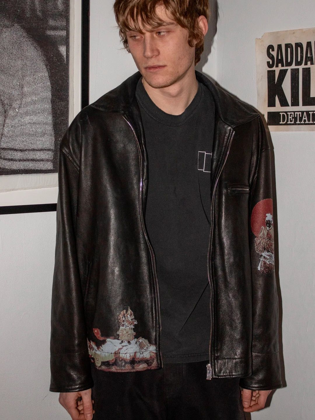 Enfants Riches Deprimes 🚭 GRAIL 🚭 AW 2022 "HIMALAYAN JUNKIE" LEATHER JACKET Size US XL / EU 56 / 4 - 4 Thumbnail