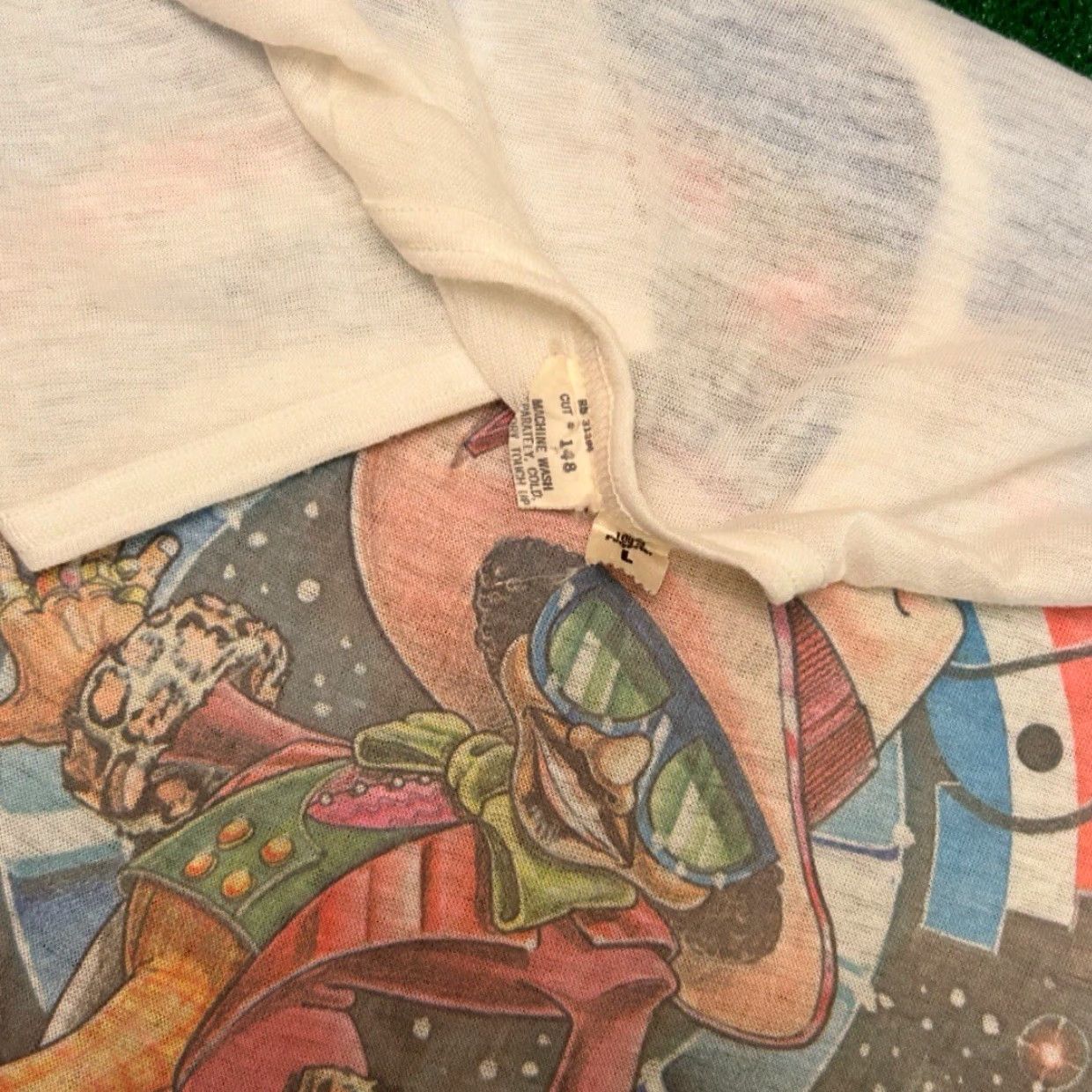 Vintage VINTAGE 70s Super Fly Movie Super Dude VTG Shirt Large Rare Shirt Mens White 70s Movie 1970s-1979 Short Sleeve Polyester T-Shirt Size US L / EU 52-54 / 3 - 2 Thumbnail