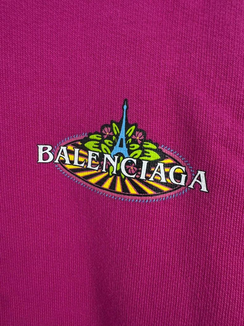 Balenciaga Balenciaga Pink tower print hooded sweatshirt Size US XS / EU 42 / 0 - 3 Thumbnail