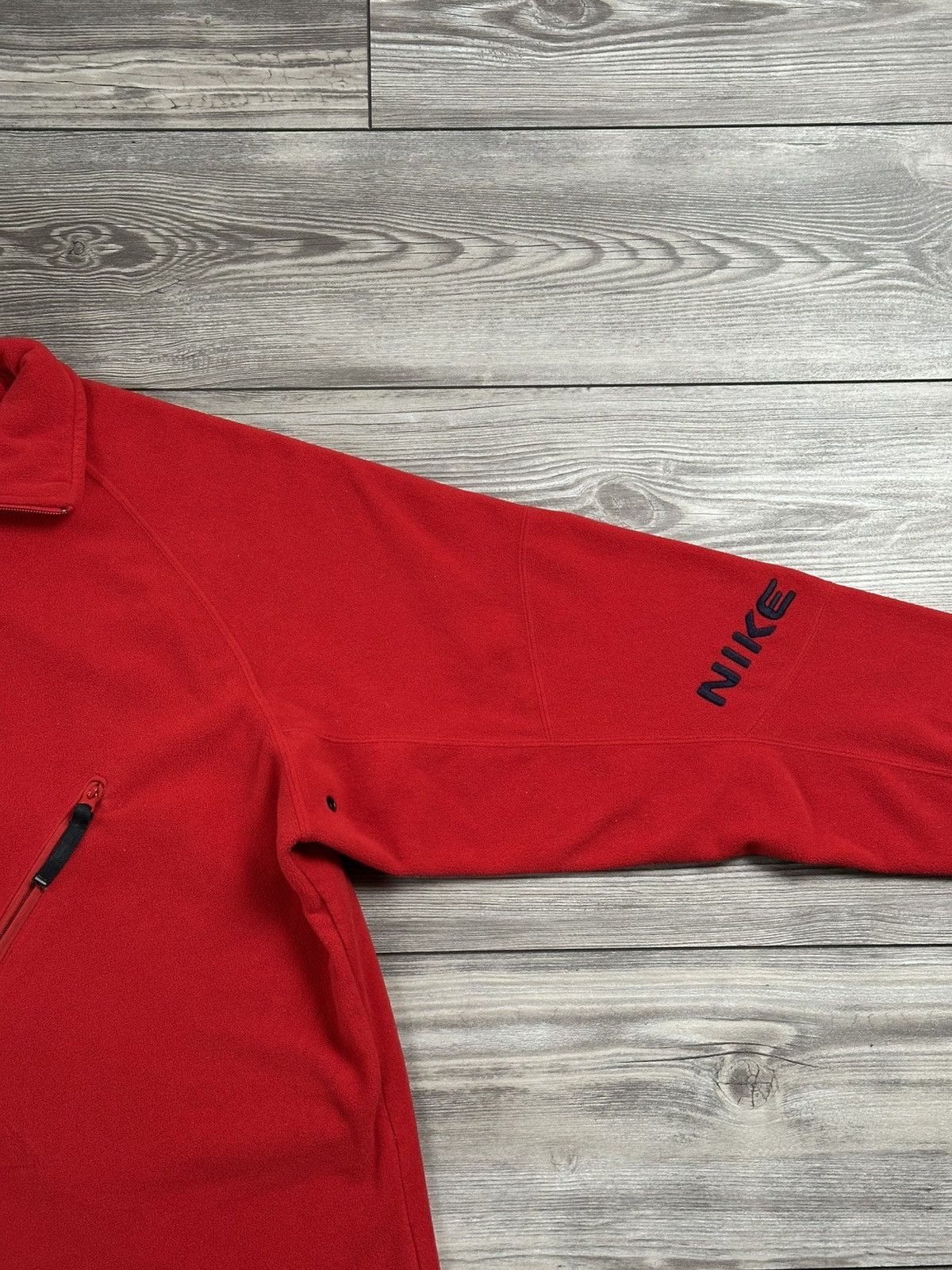 Nike × Vintage Y2K Nike Fleece Quarter Zip Sweater Size US XL / EU 56 / 4 - 2 Thumbnail