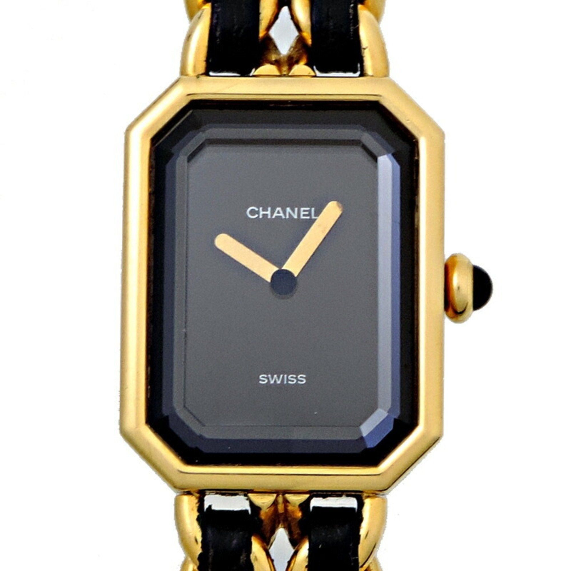 image of Chanel Premiere L Ladies Watch H0001 in Black, Women's
