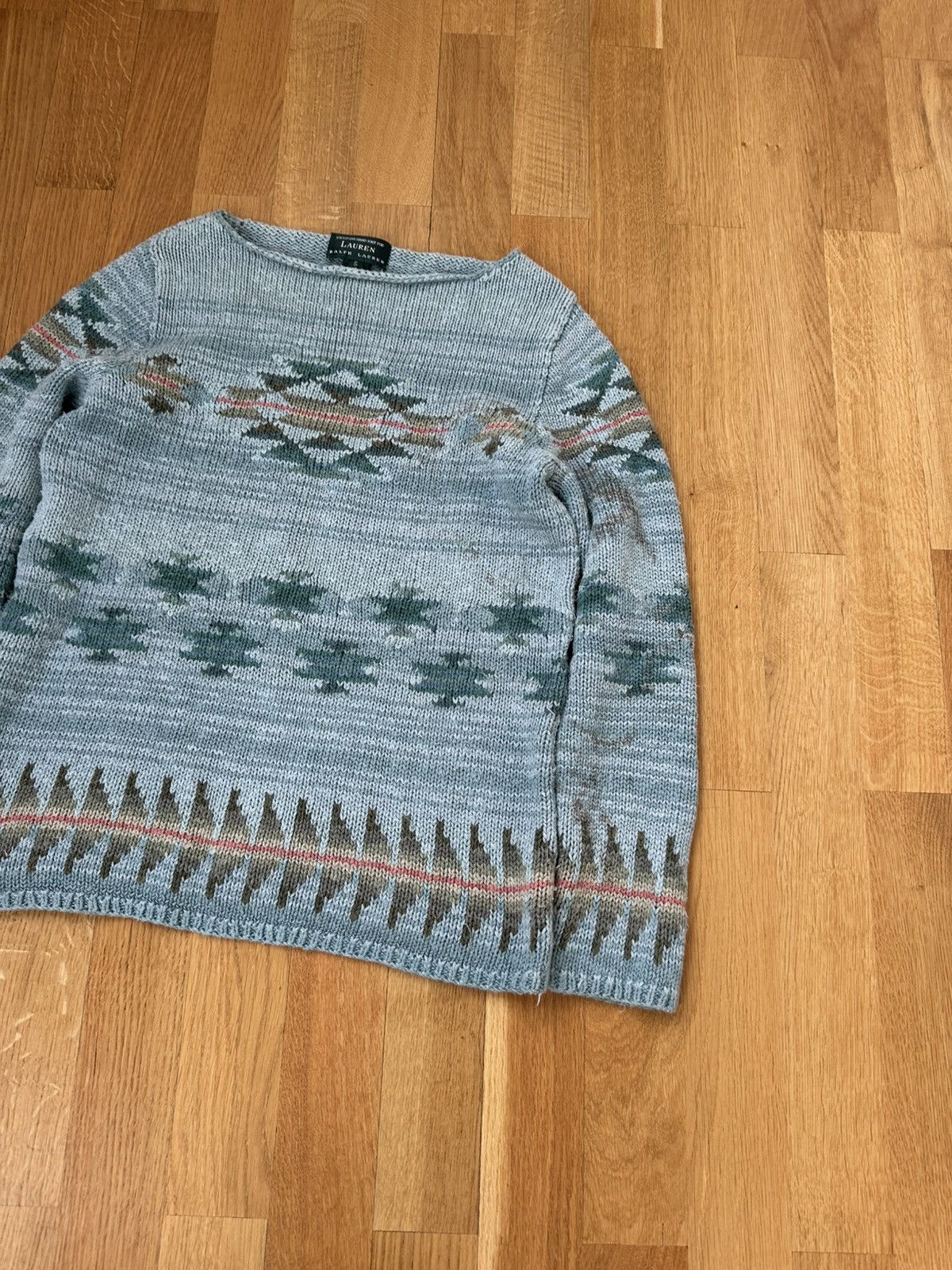 Polo Ralph Lauren Polo Ralph Lauren Hand Knit Aztec Linen Sweater Size US S / EU 44-46 / 1 - 5 Thumbnail
