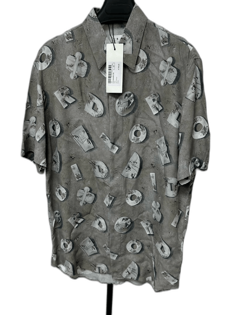 Dior Dior Letter Print Short Sleeve Shirt Size US M / EU 48-50 / 2 - 1 Thumbnail