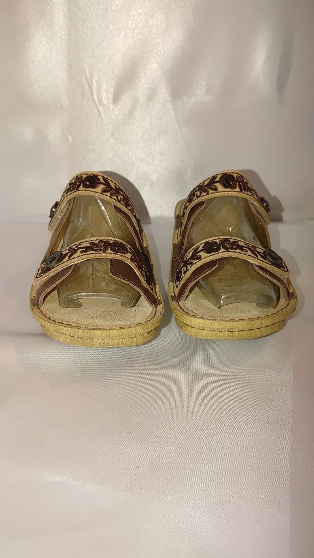 Alyx Alegria Clara Coco CLA 612 leather slip-on sandals size 38 Size US 7.5 / IT 37.5 - 4 Thumbnail