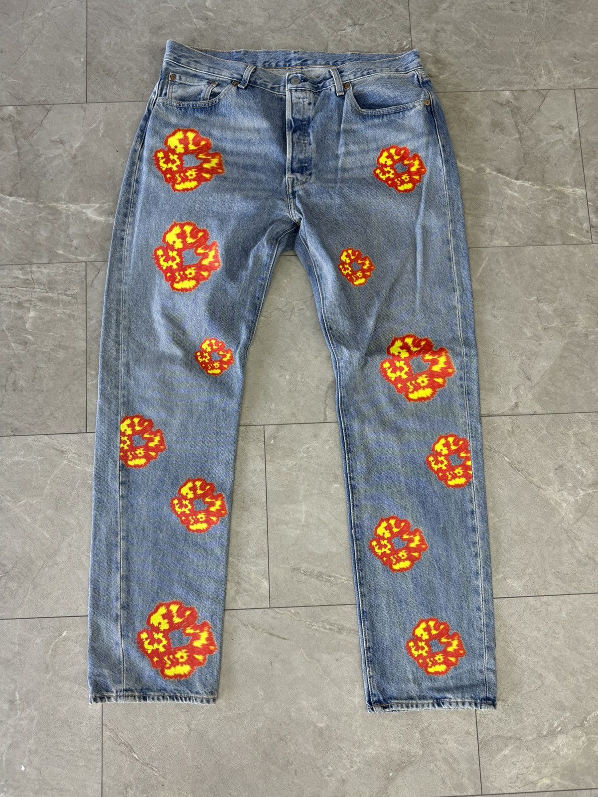 Denim Tears x Levi's 501 Jeans 'The Cotton Wreath' Light