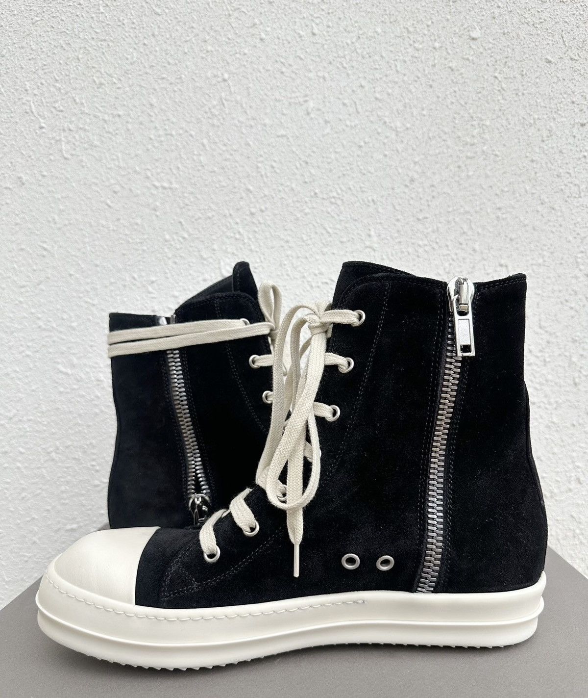 Rick Owens Rick Owens New Edition High-Top Sneakers Rare Suede Leather Size US 7 / EU 40 - 5 Thumbnail