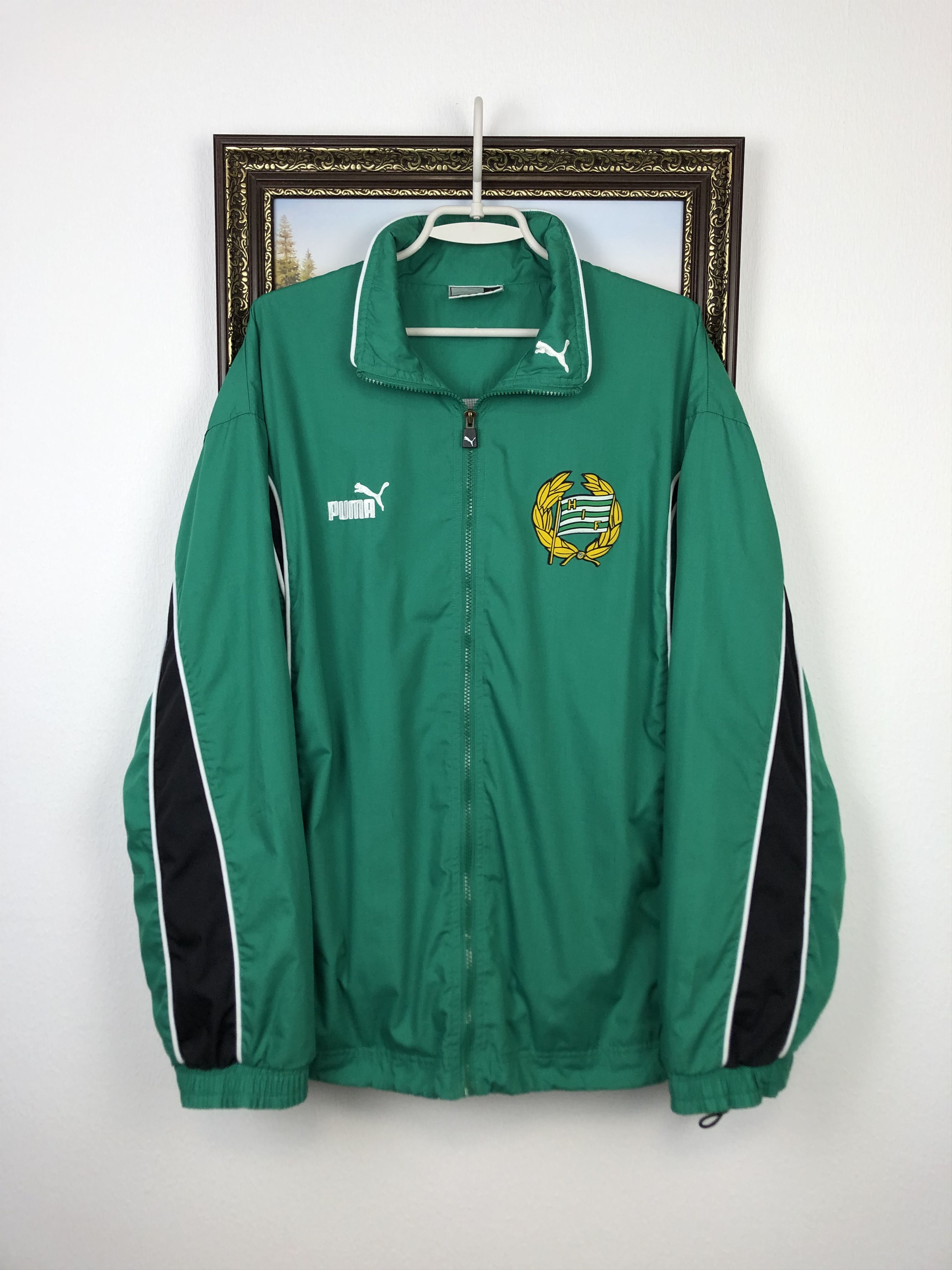 Puma Vintage 90's Hammarby Football Jacket Soccer Track Top Size US XL / EU 56 / 4 - 1 Thumbnail