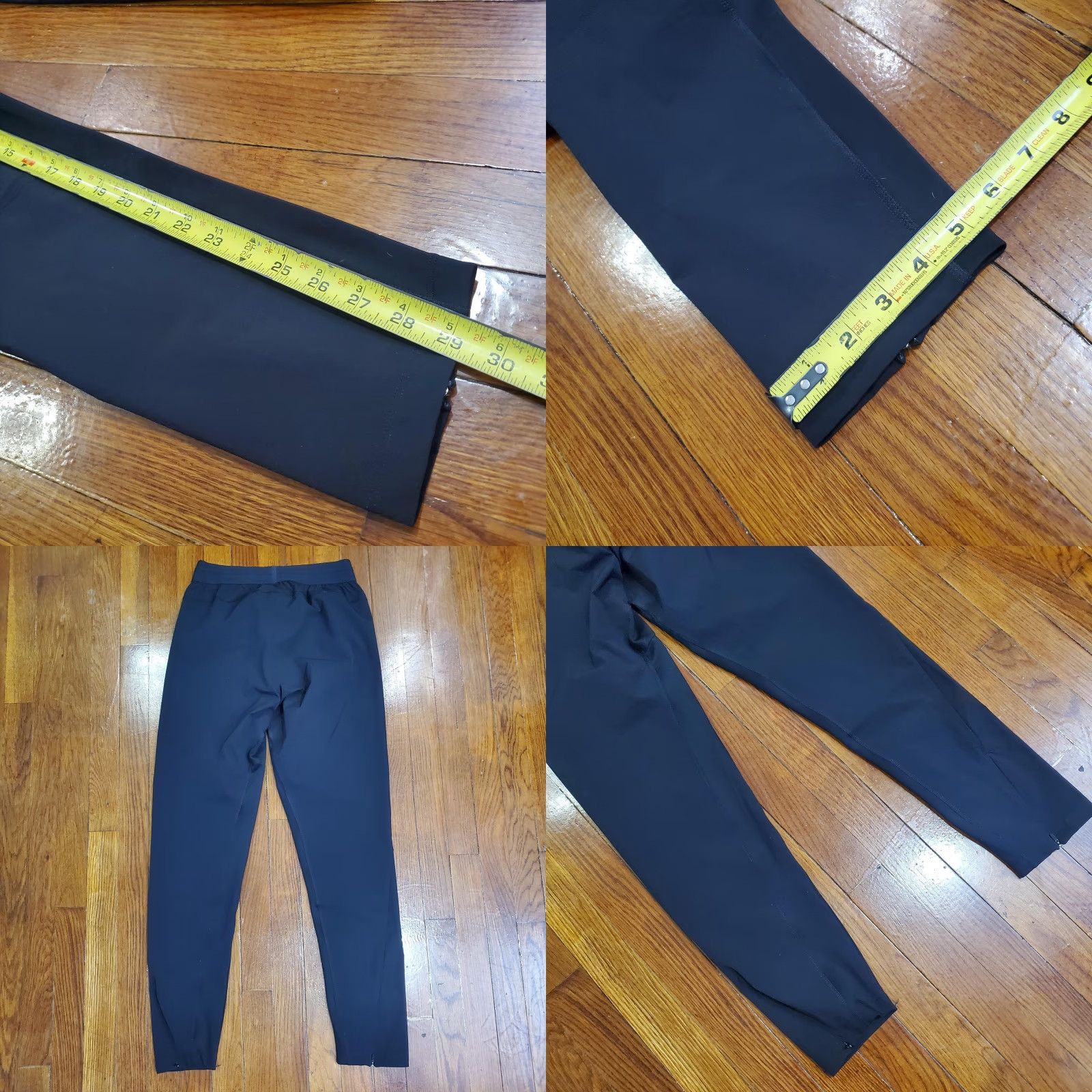 Adidas Adidas Pants Mens Small Black Cordura Slim Fit Ankle Zip Zip Pockets HY0776 Size US 29 - 9 Thumbnail