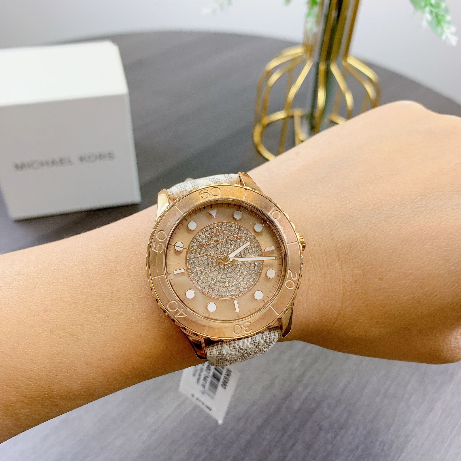 Michael Kors Michael Kors MK6980 runway quartz rose dial ladies watch Size ONE SIZE - 1 Thumbnail
