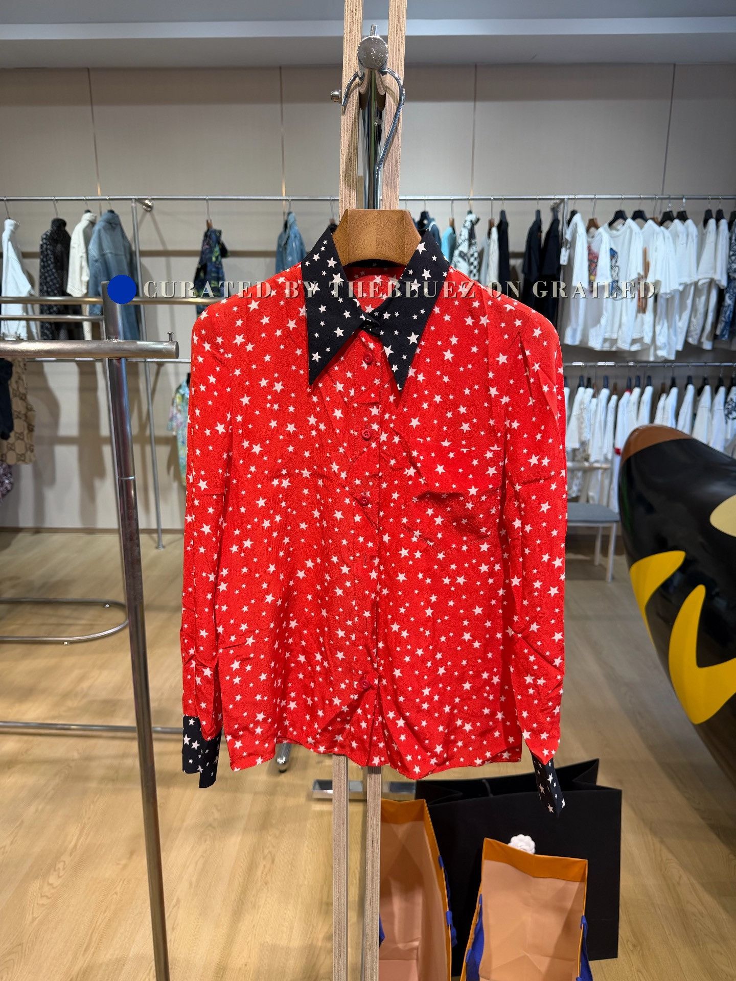 Miu Miu Miu Miu Red Star Shirt Size XS / US 0-2 / IT 36-38 - 1 Thumbnail